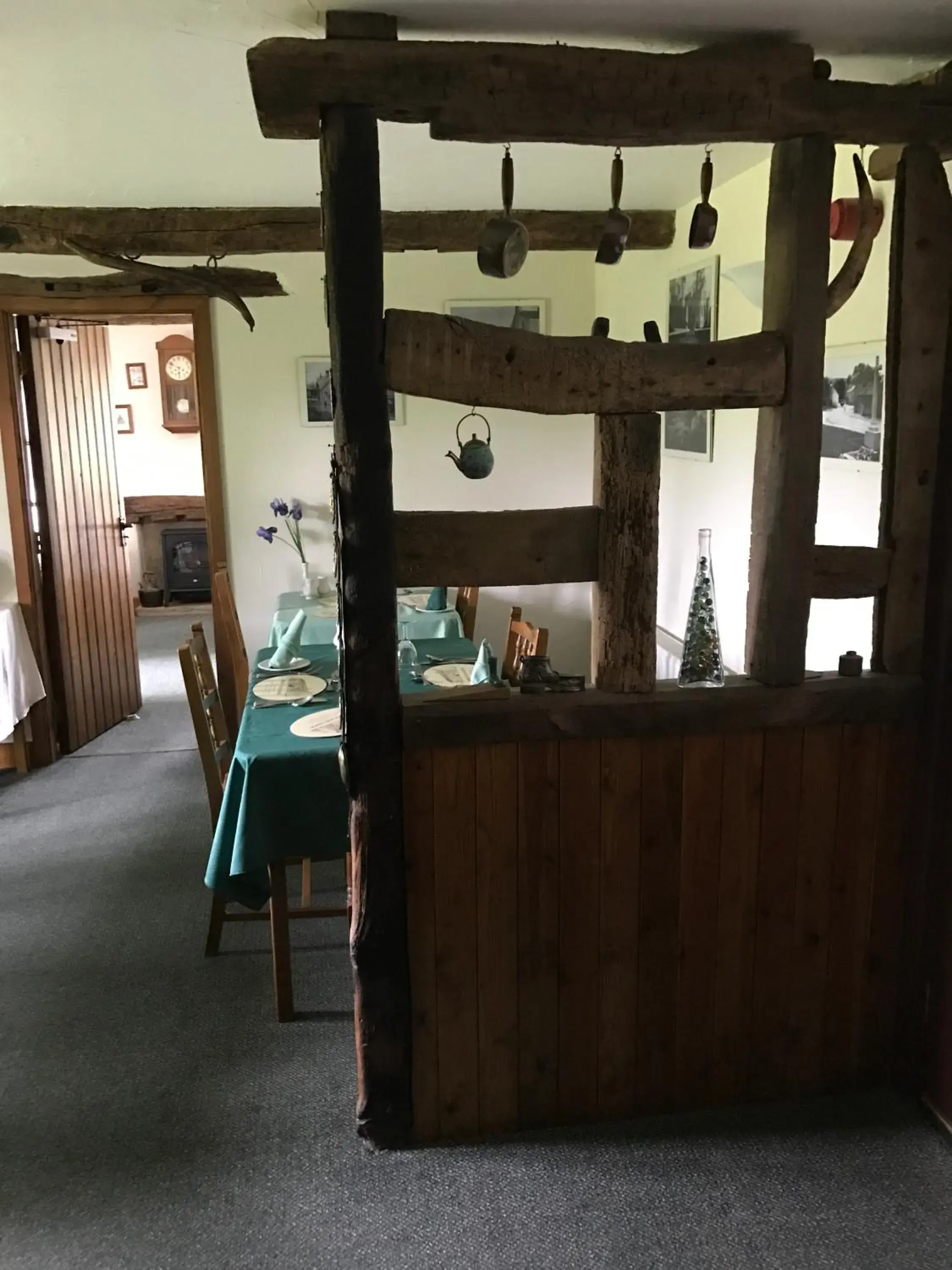 Dining area in Middle Flass Lodge