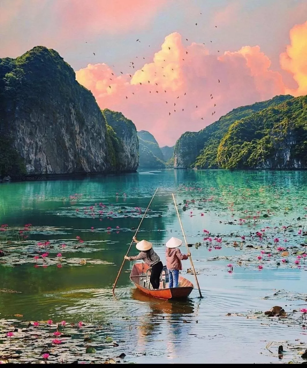 Natural landscape in Green Space Homestay