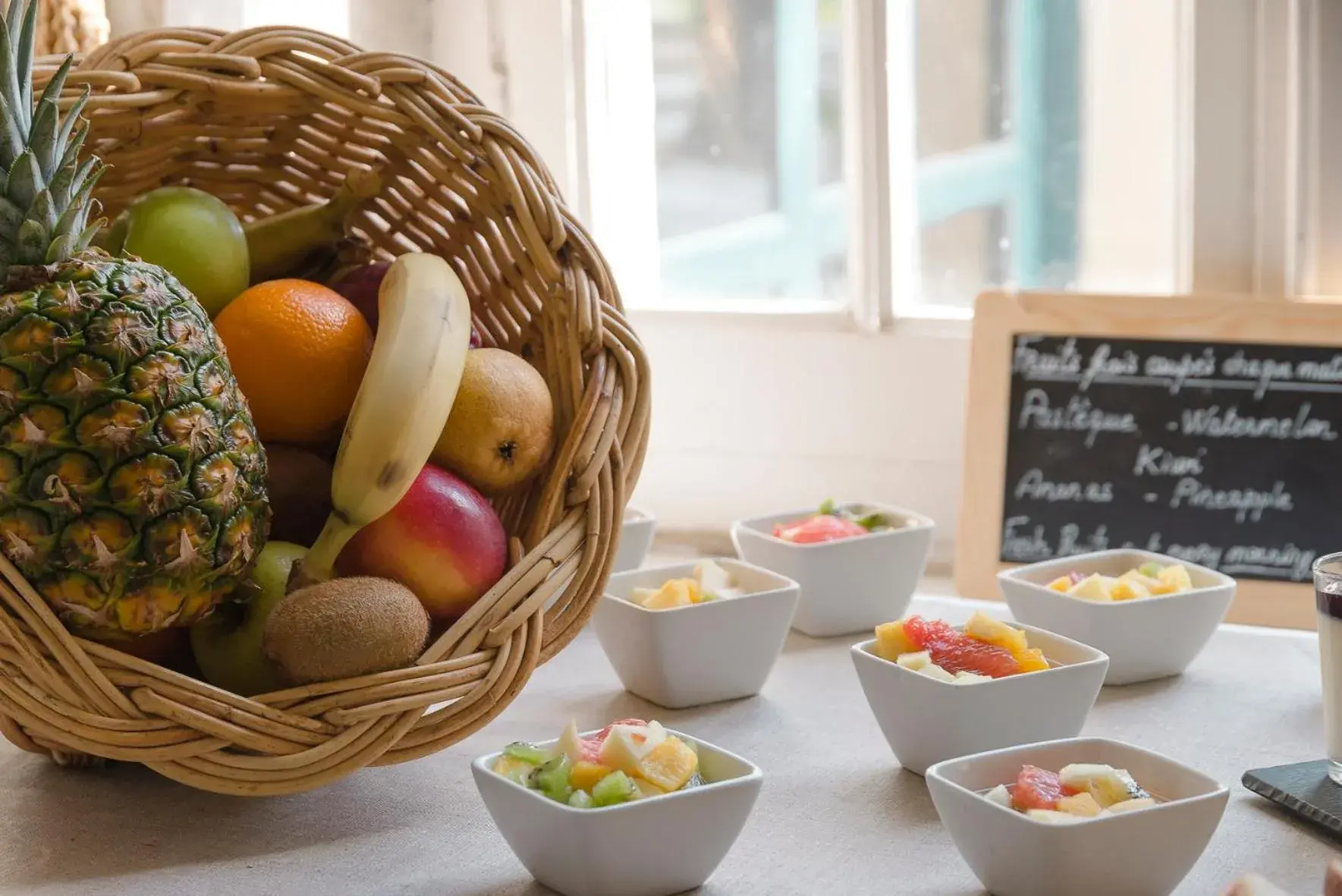 Buffet breakfast in Hôtel la Magnaneraie Buffet breakfast in Hôtel la Magnaneraie