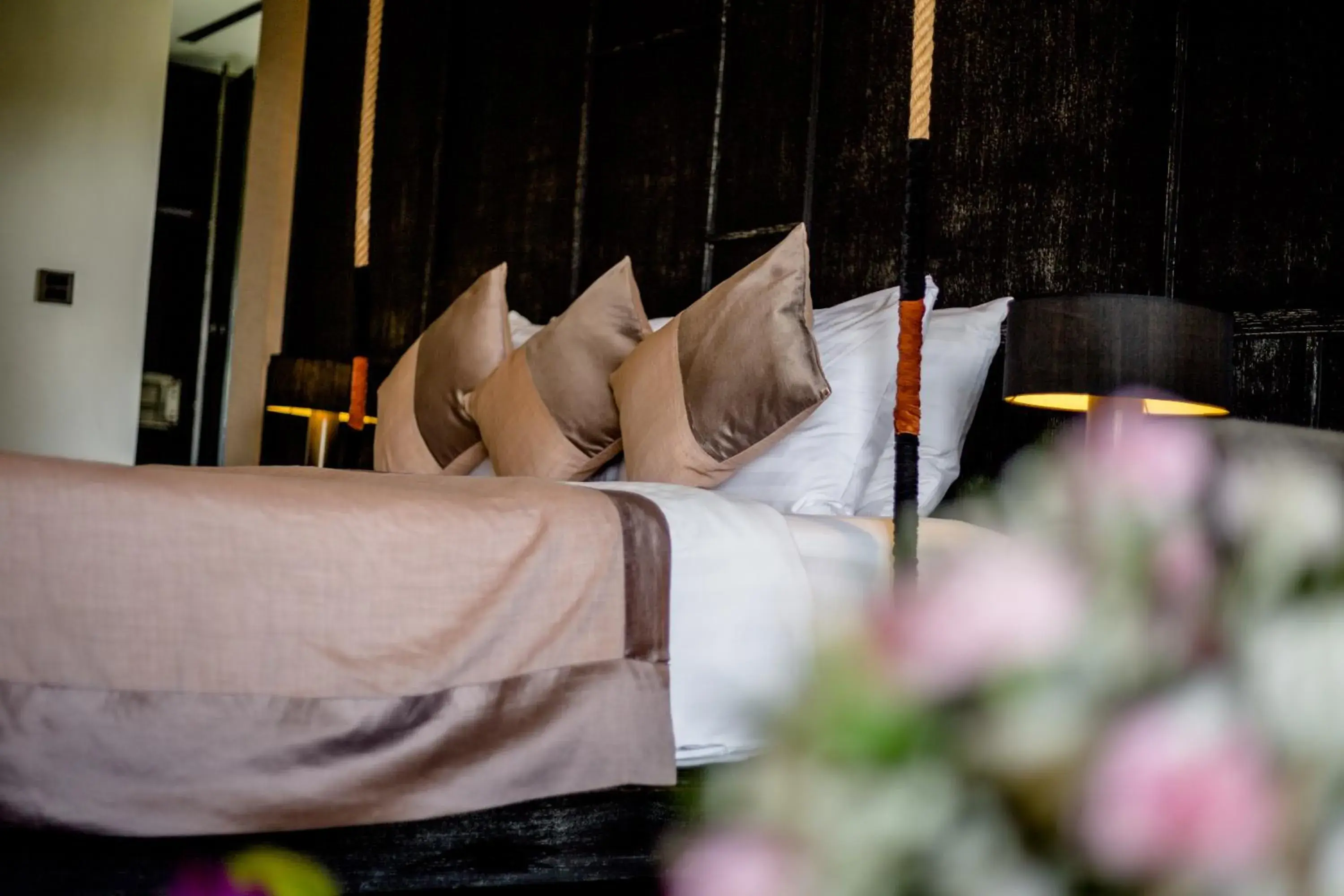 Bed in Aruntara Riverside Boutique Hotel