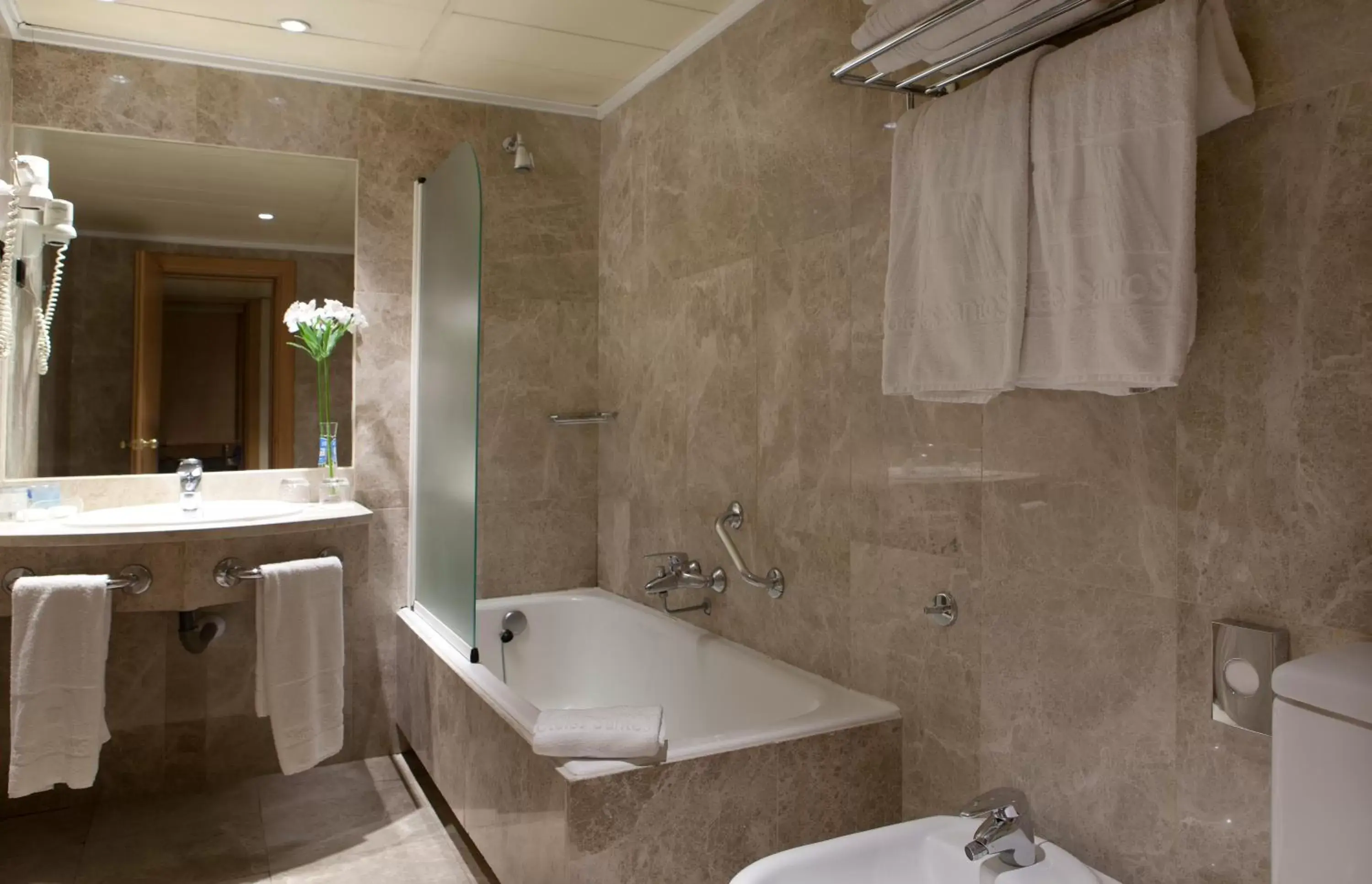 Shower, Bathroom in Hotel Praga