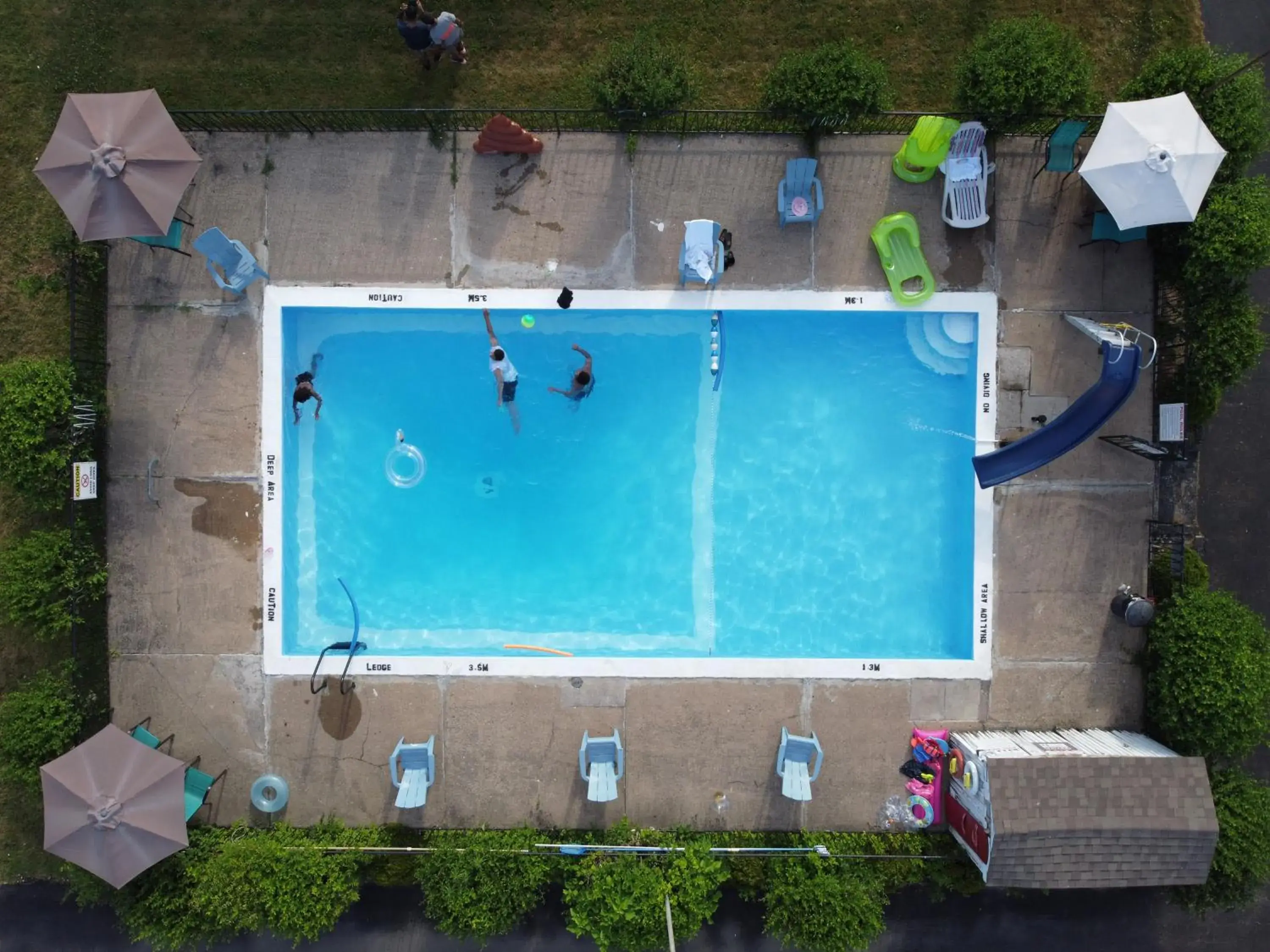 Pool View in Falcon Inn