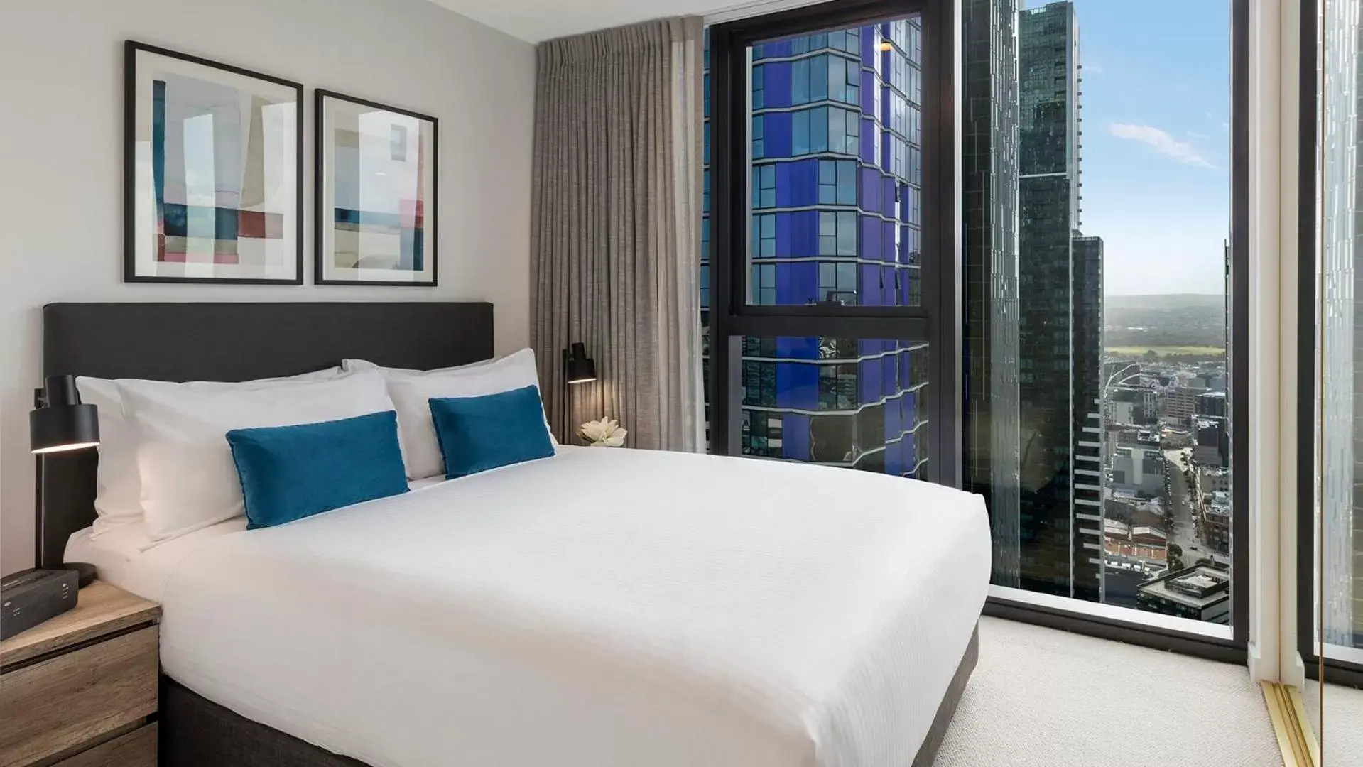 Bed in Avani Melbourne Central Residences