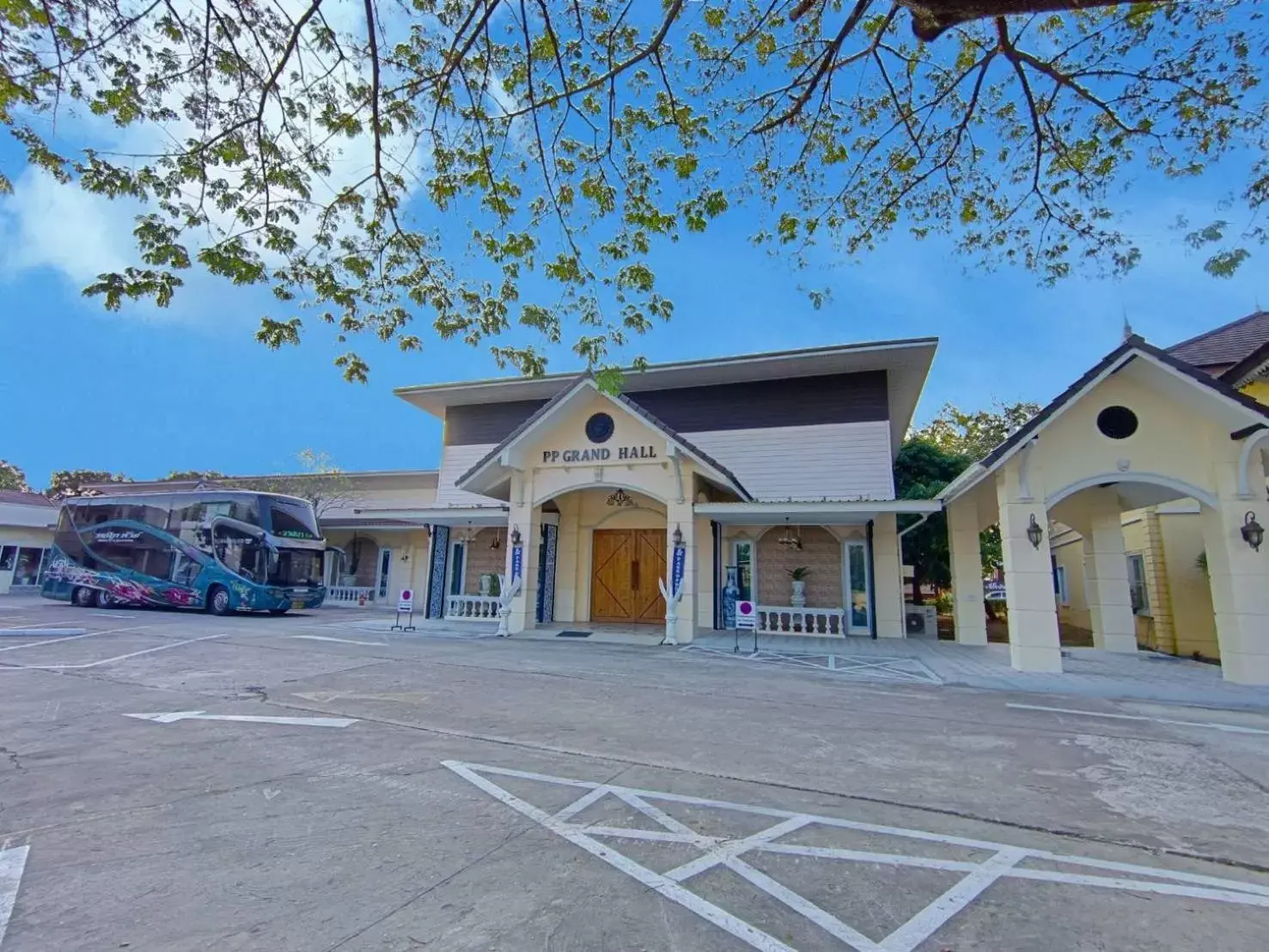 Parking, Property Building in Park & Pool Resort