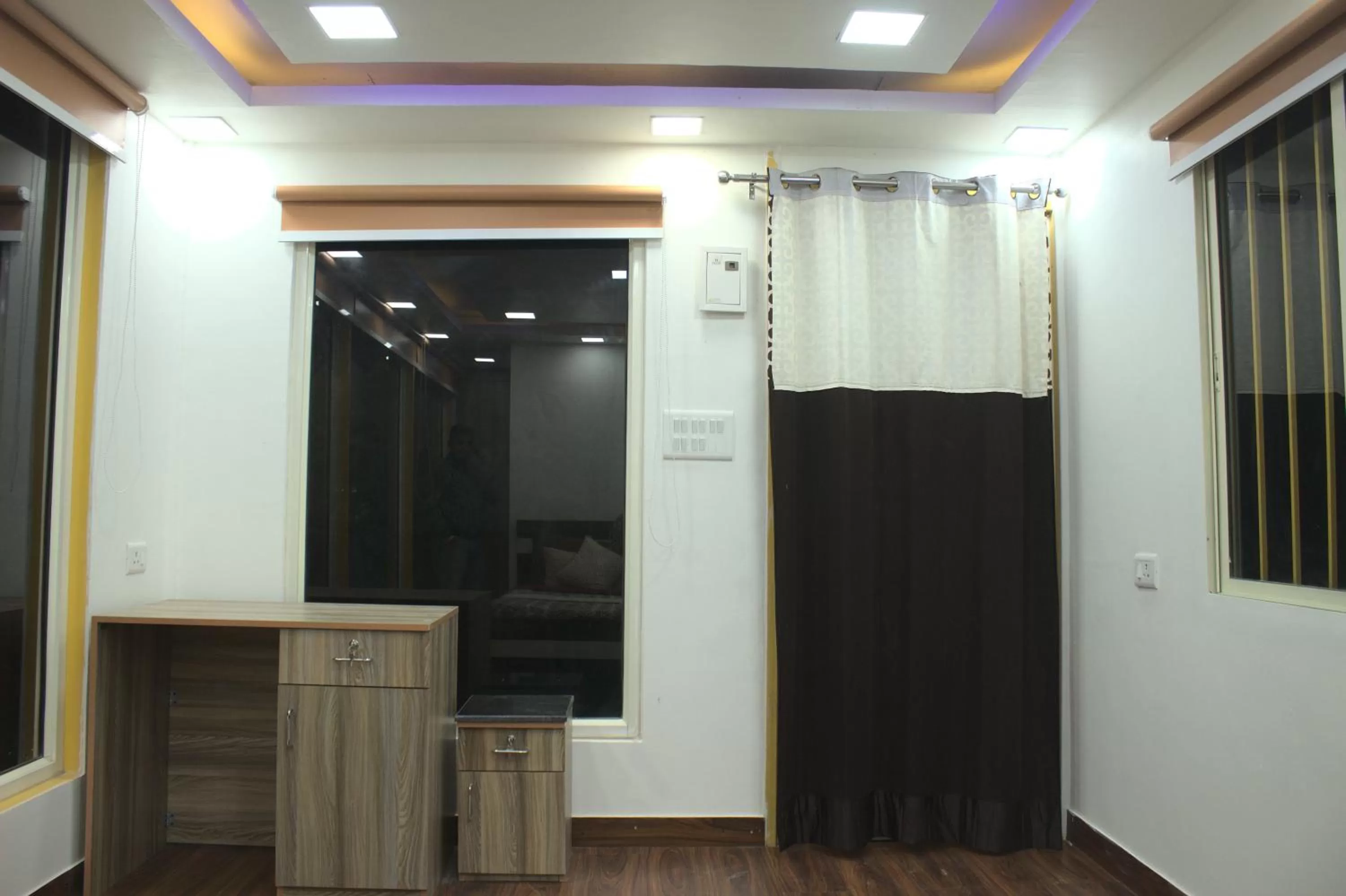 Communal lounge/ TV room in Bhati Desert Camp Sam