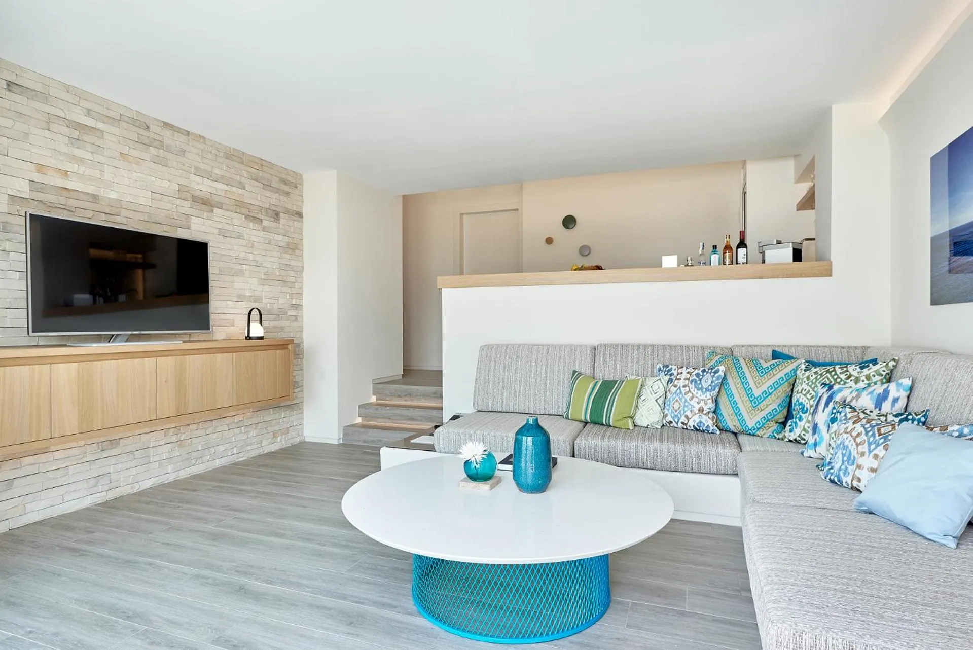 Living room in 7Pines Resort Ibiza, part of Destination by Hyatt