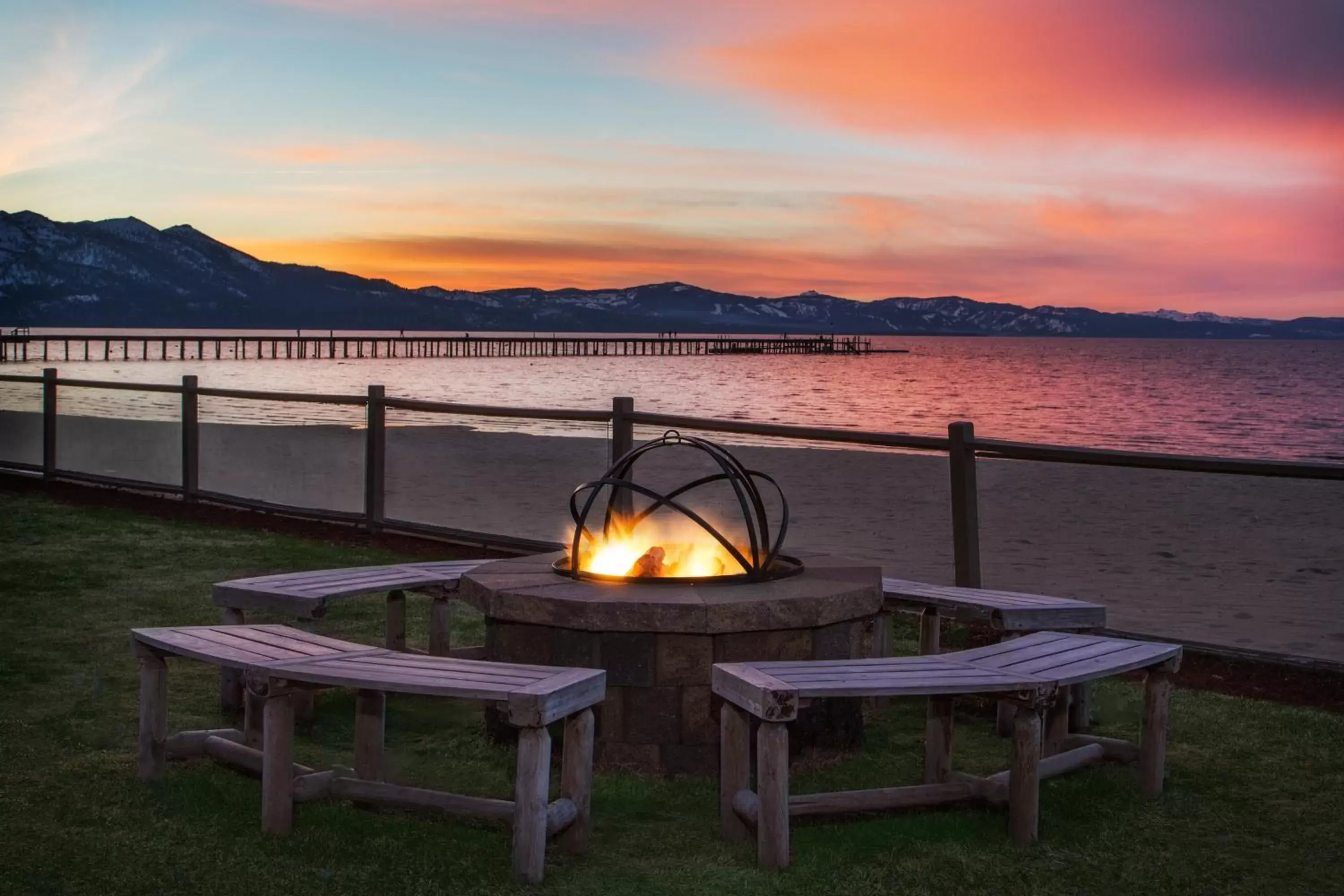 Patio, Sunrise/Sunset in Tahoe Lakeshore Lodge & Spa