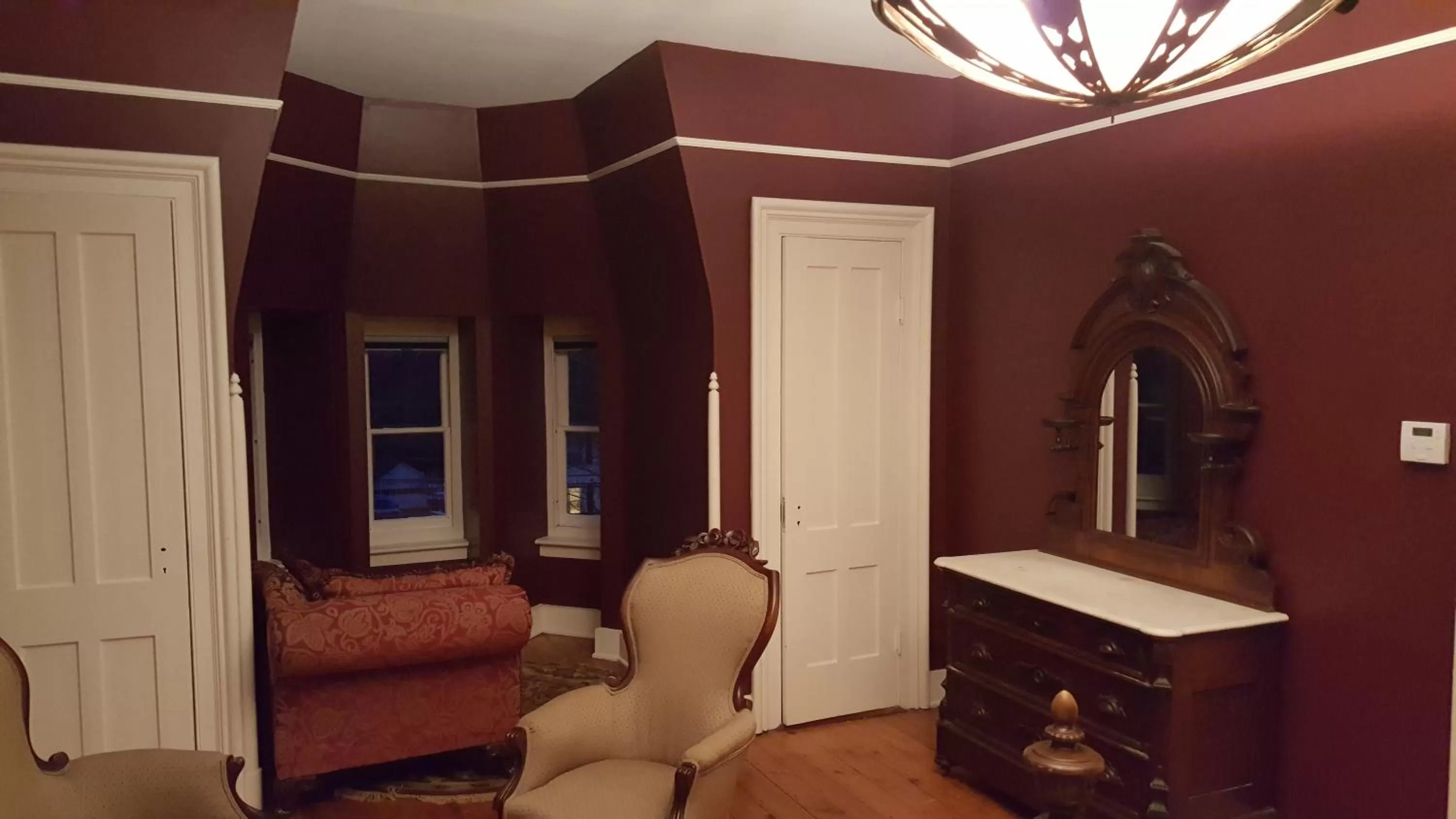 Seating area in The Bevin House B&B