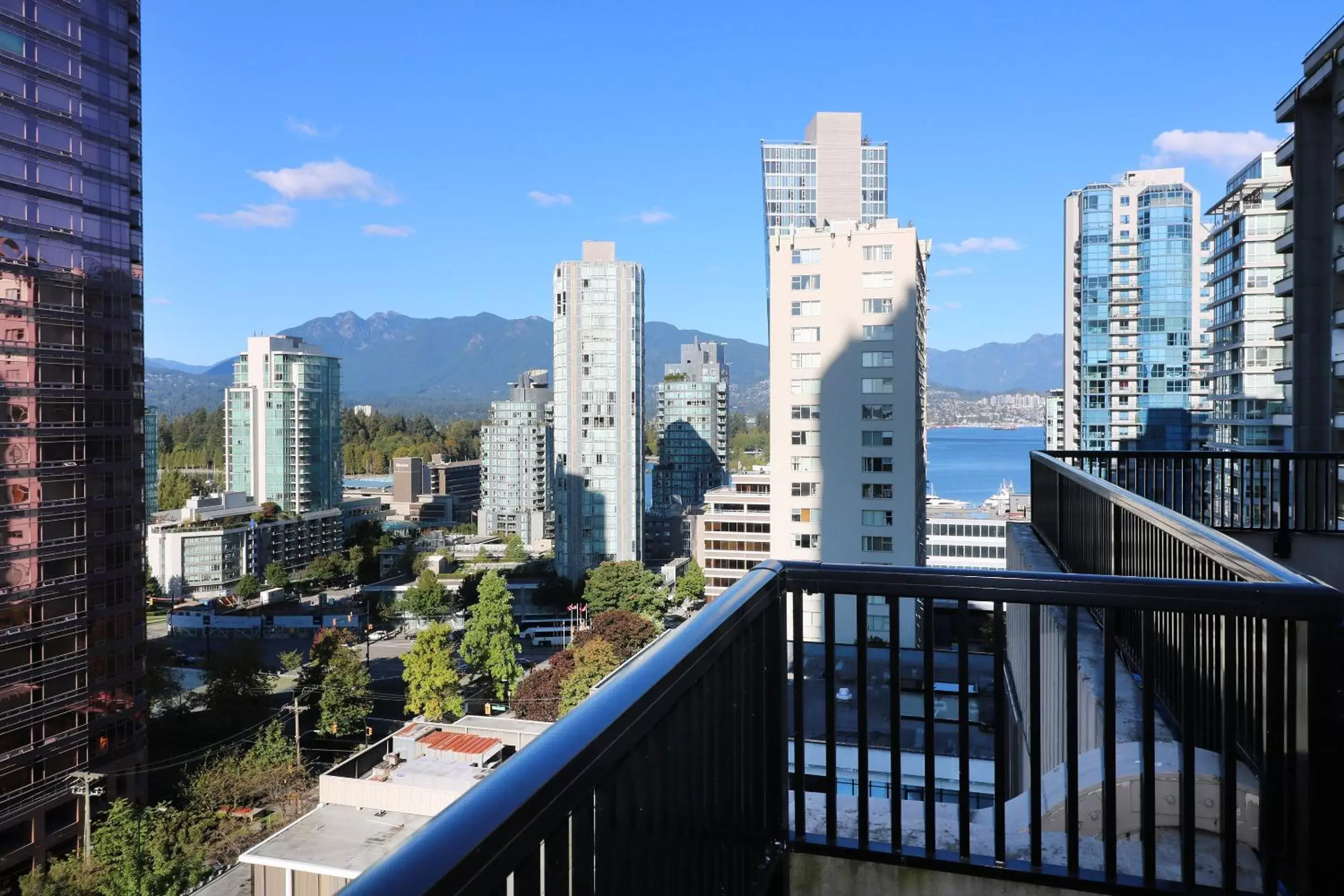 Balcony/Terrace in Riviera Divya Sutra Hotel on Robson Downtown Vancouver