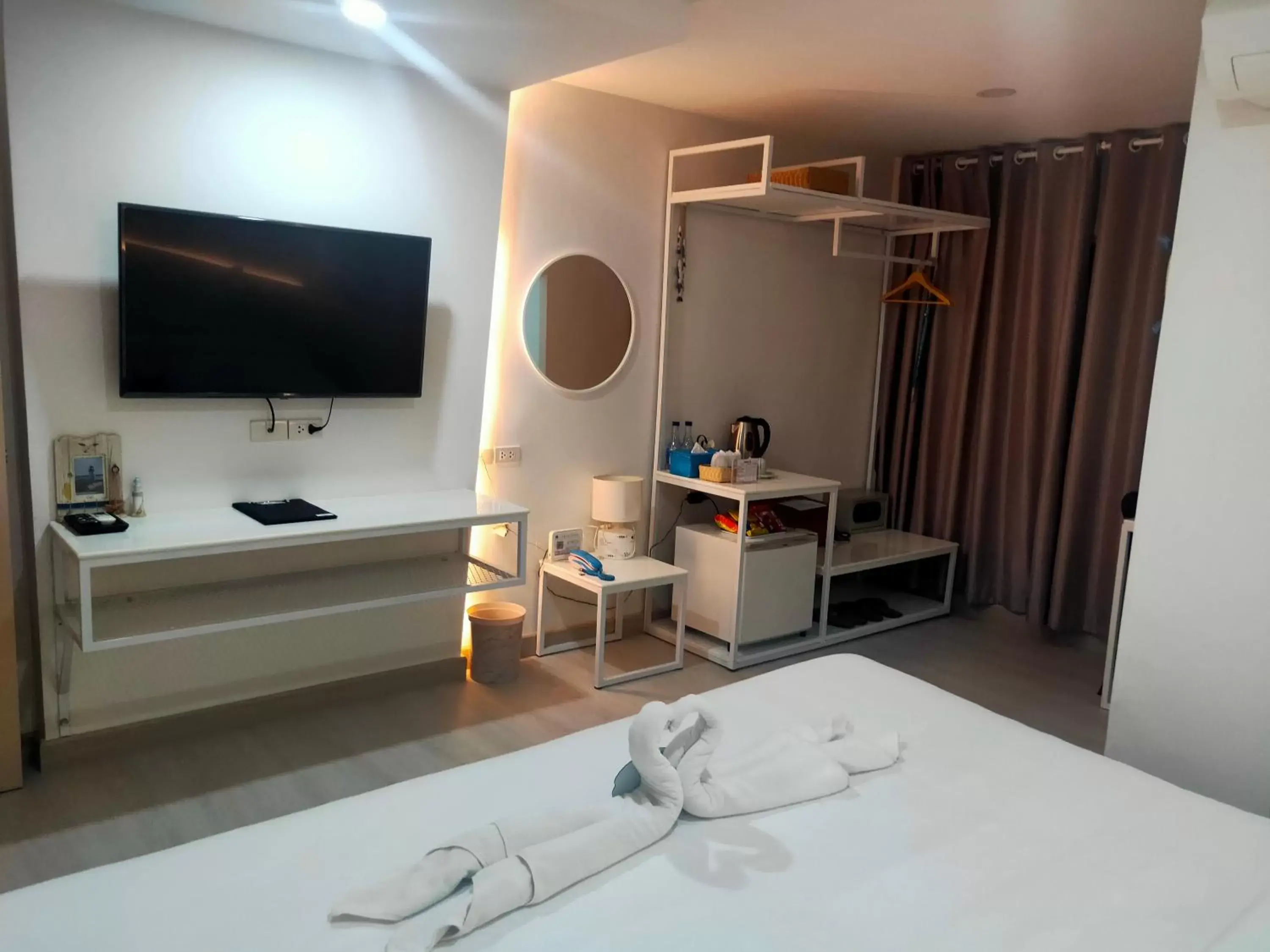 TV and multimedia, Bed in Bed By Boat @Nonthaburi Pier TV and multimedia, Bed in Bed By Boat @Nonthaburi Pier