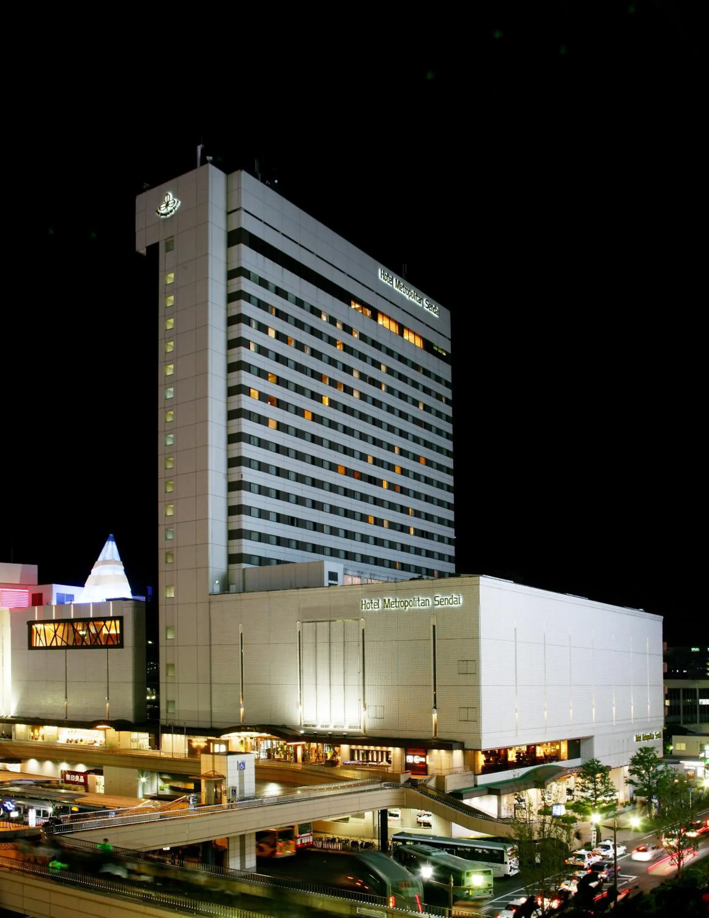 Night, Property Building in Hotel Metropolitan Sendai