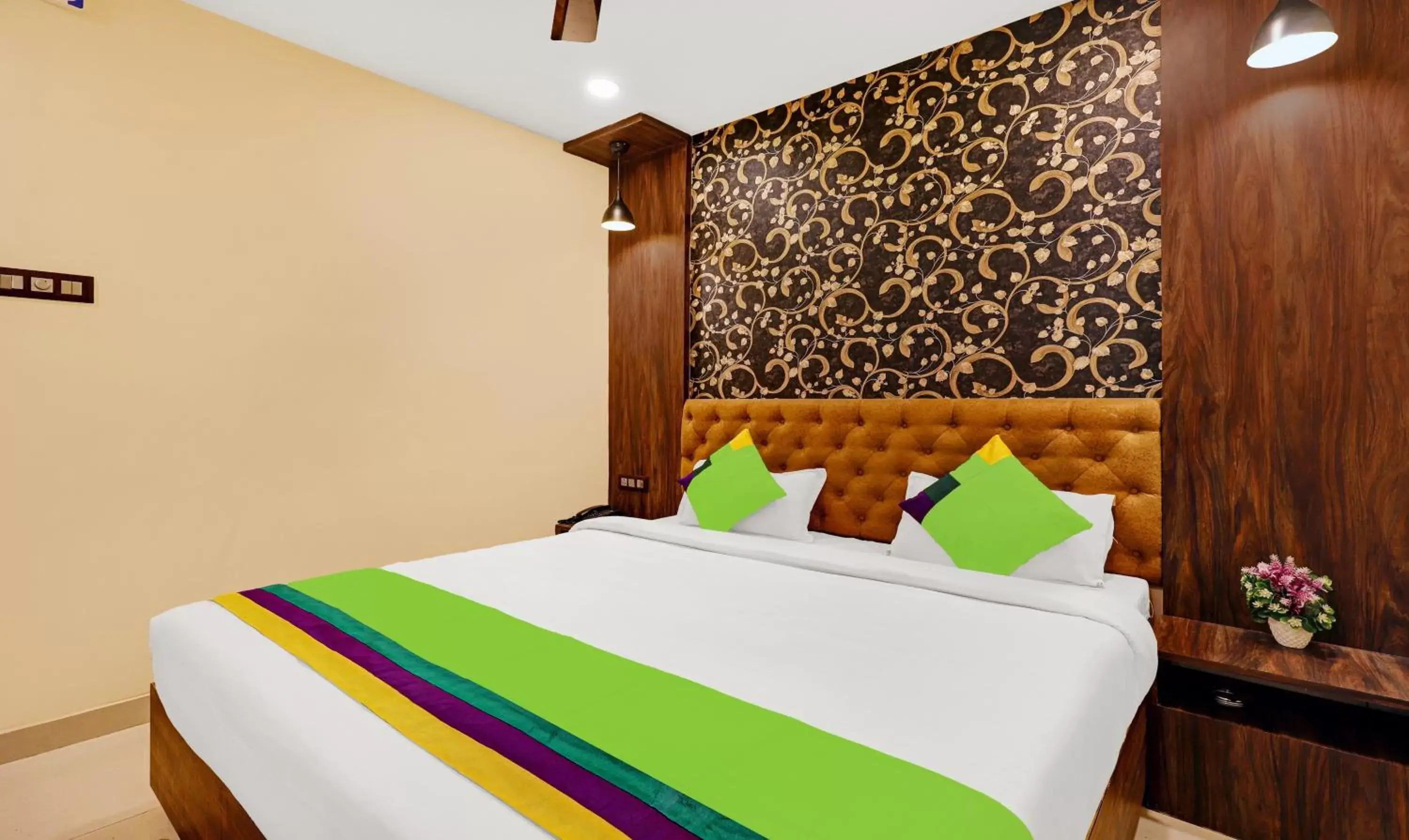 Bedroom, Bed in Treebo Spring Brook Bedroom, Bed in Treebo Spring Brook