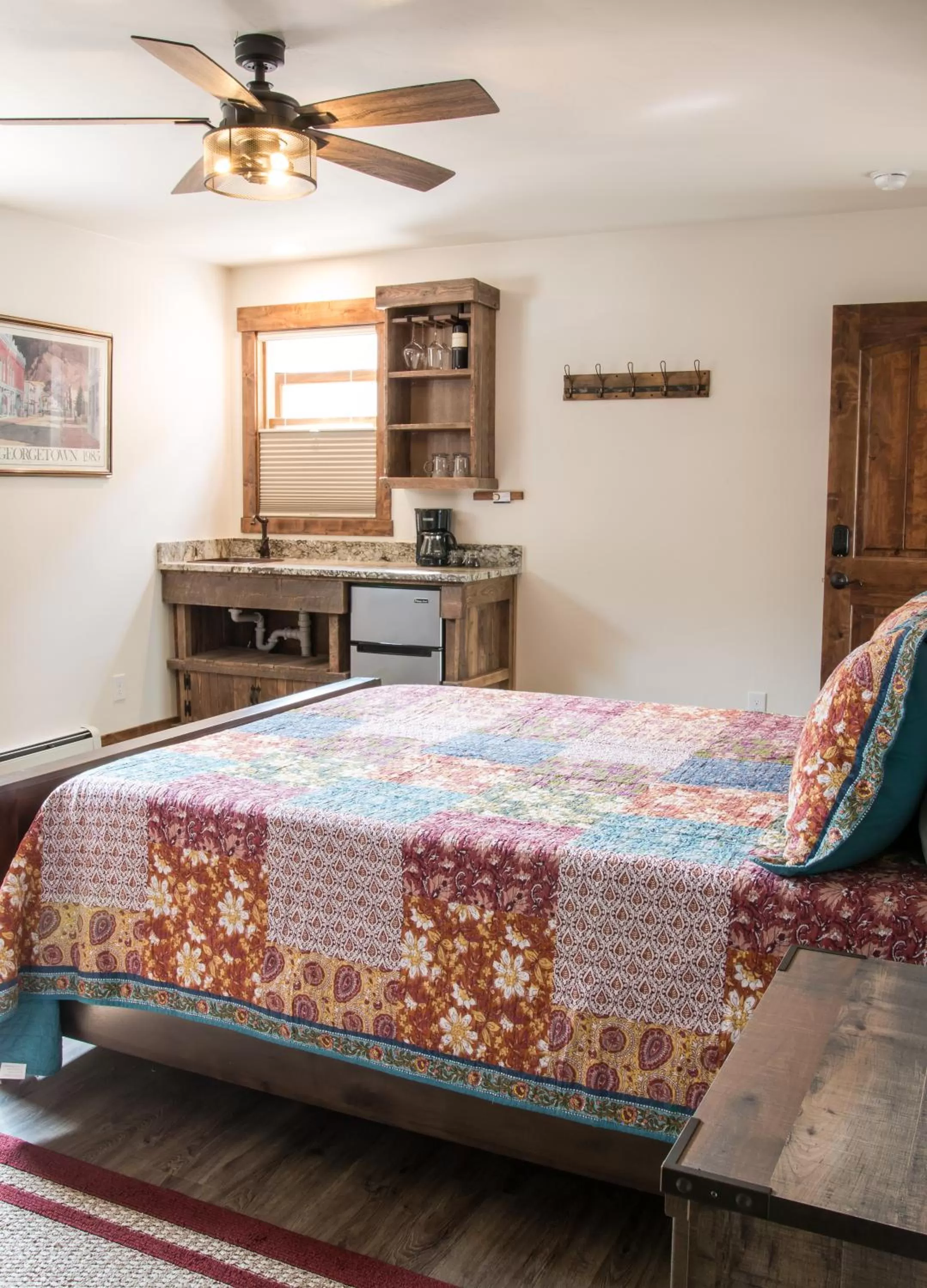 Bed in Clear Creek Inn