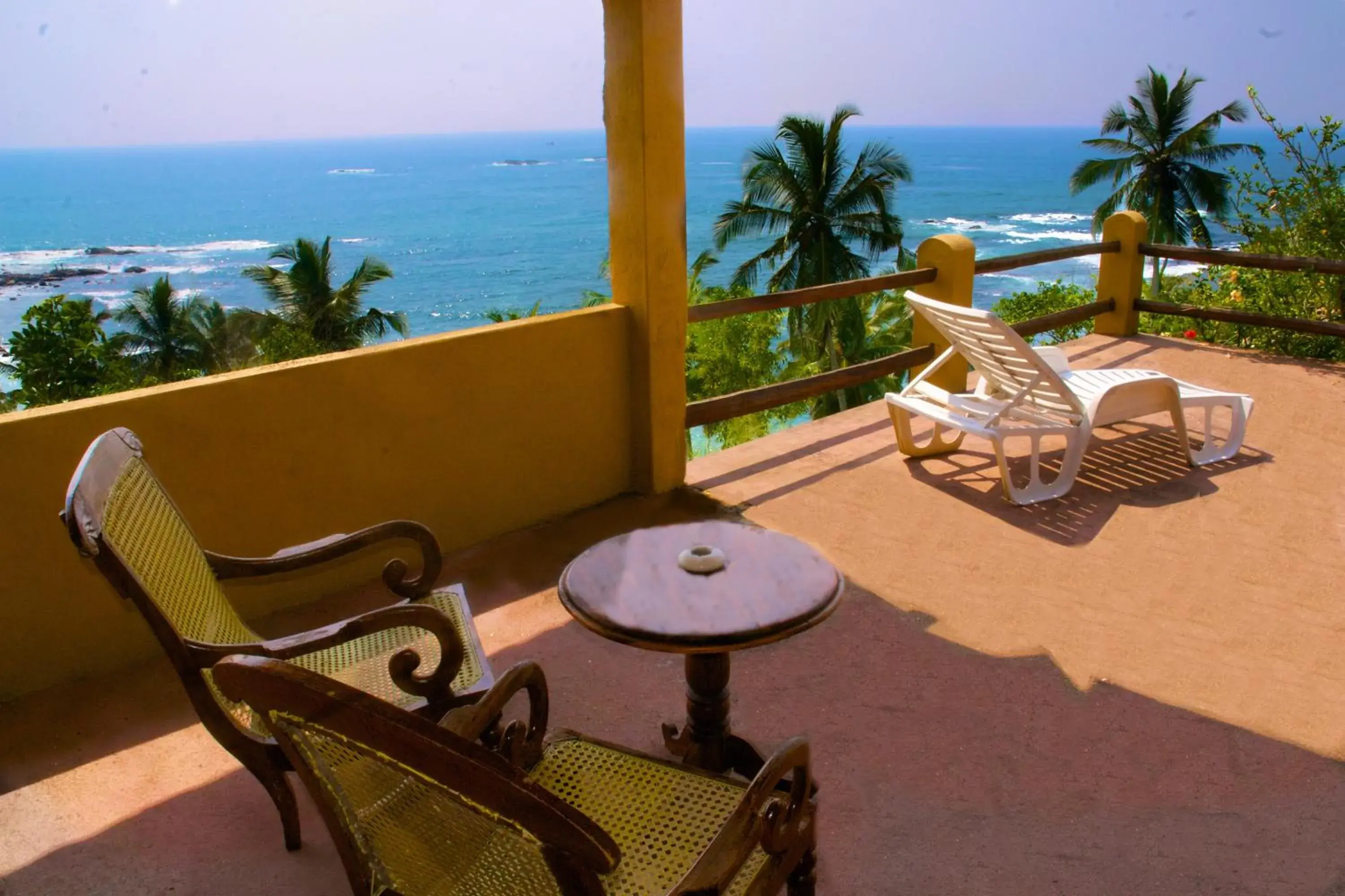 Balcony/Terrace, Sea View in Eva Lanka Hotel - Beach & Wellness