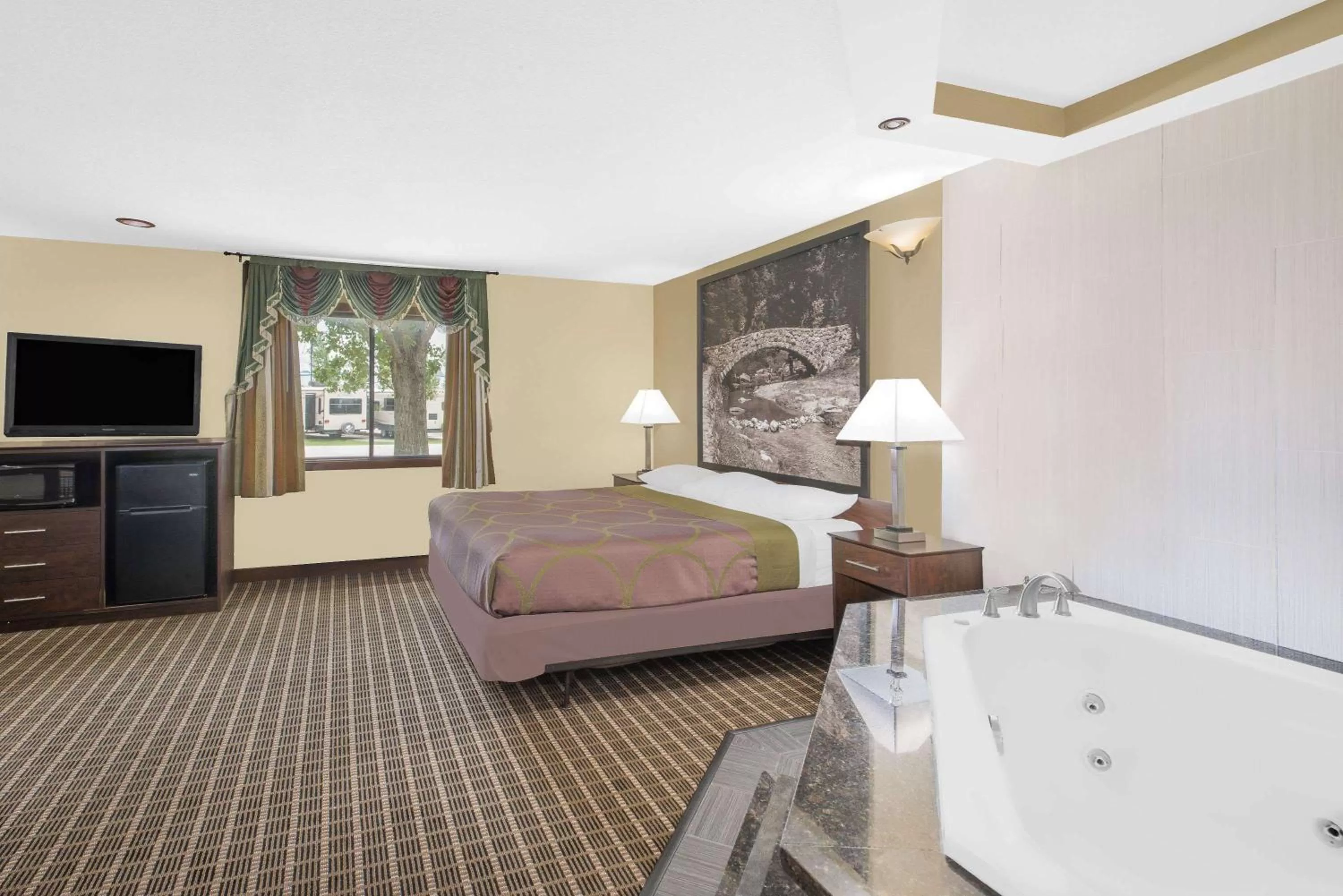 Photo of the whole room, Bed in Super 8 by Wyndham Webster City IA