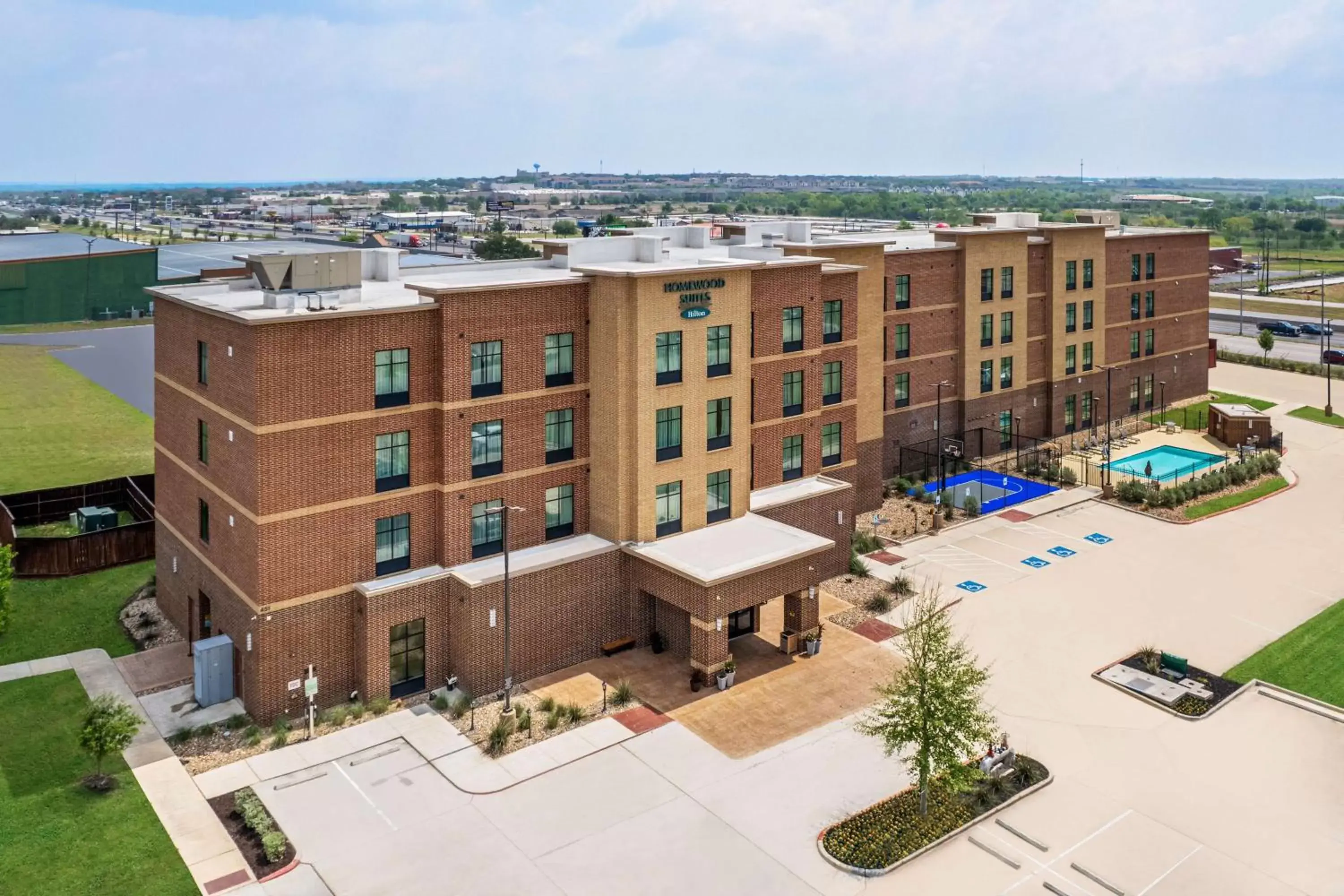 Property building, Bird's-eye View in Homewood Suites By Hilton San Marcos