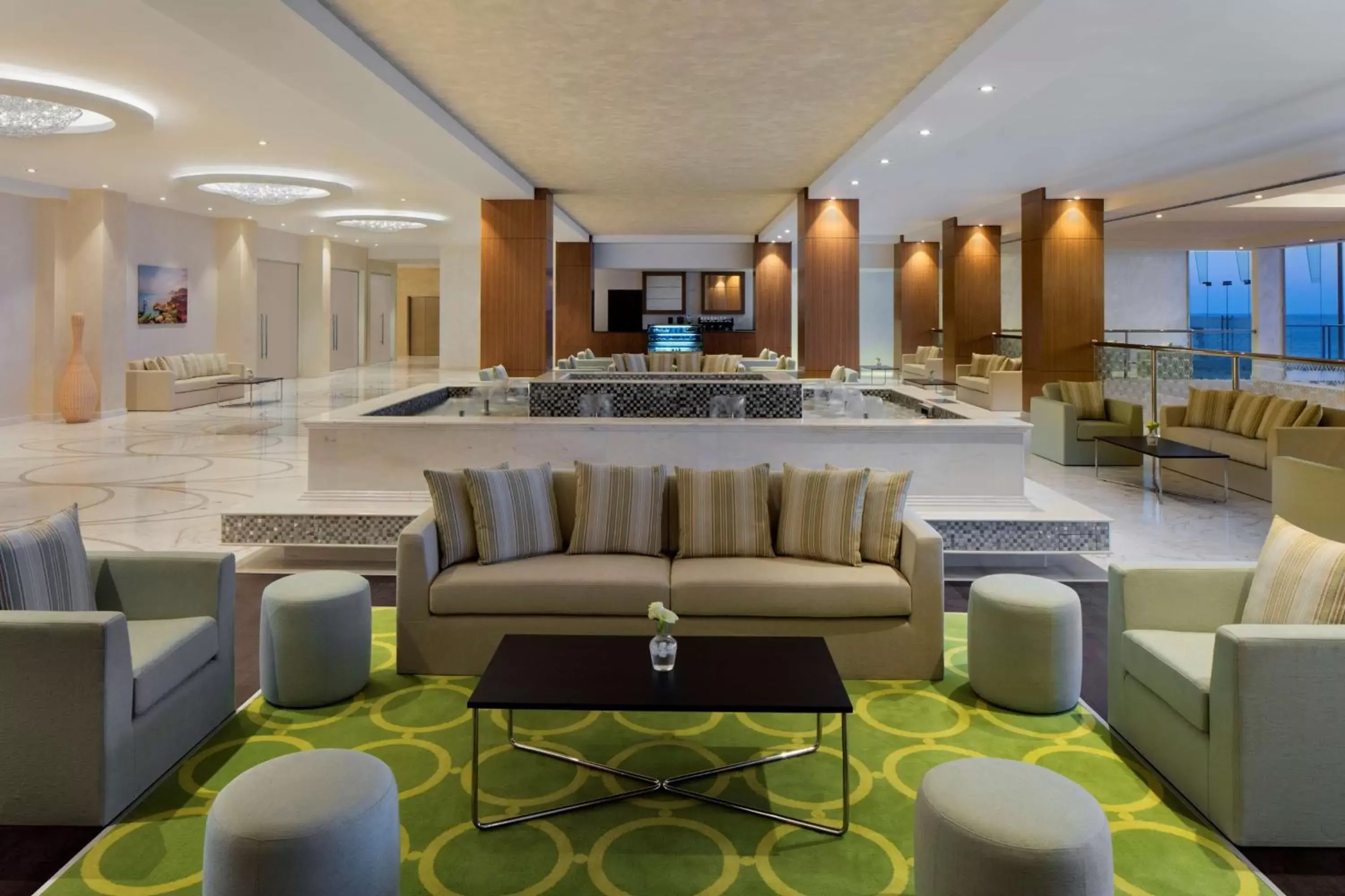 Lobby or reception, Lounge/Bar in Radisson Blu Hotel Sohar