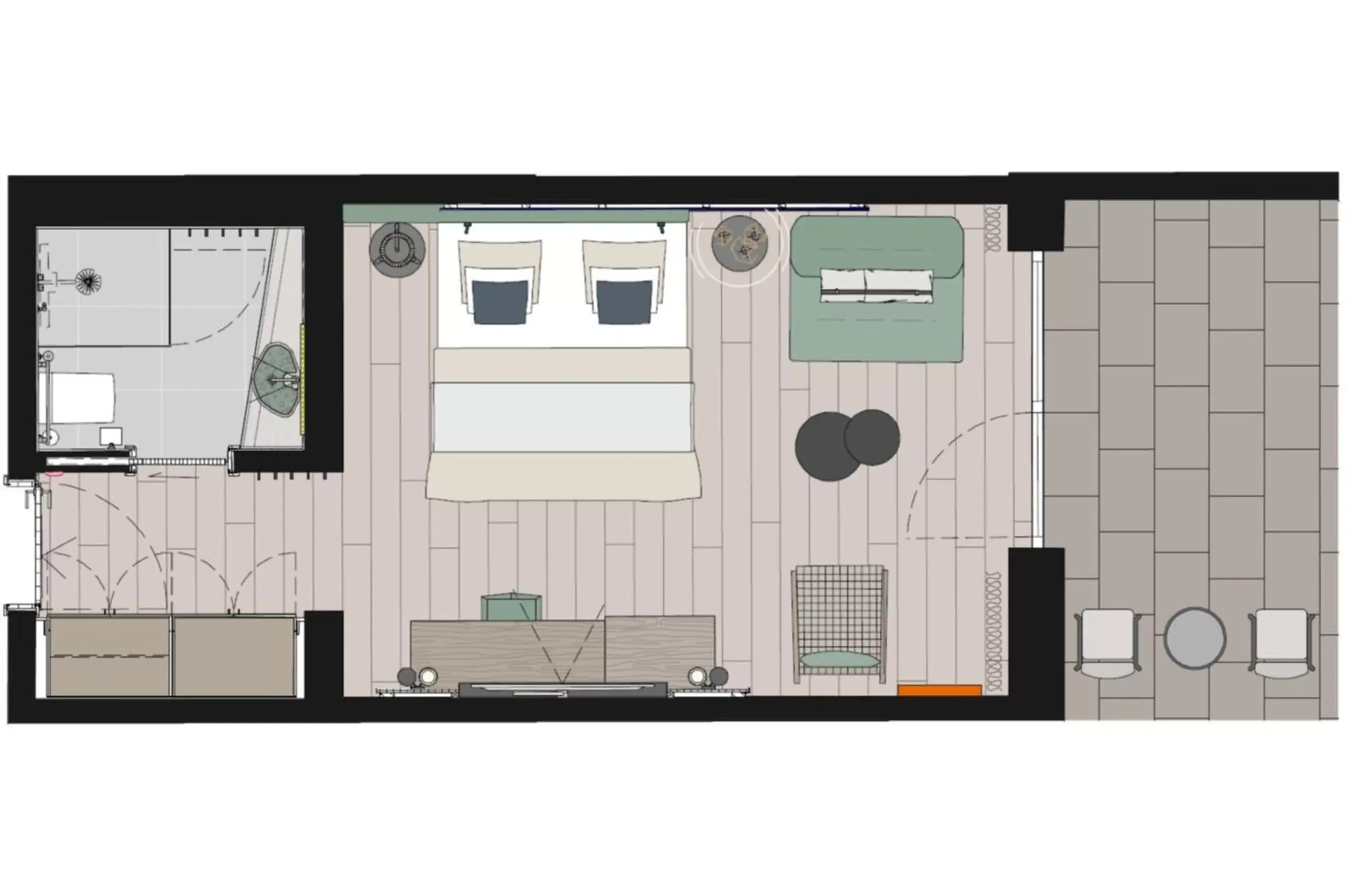 Bedroom, Floor Plan in Hotel Schwefelbad (Schenna Resort)