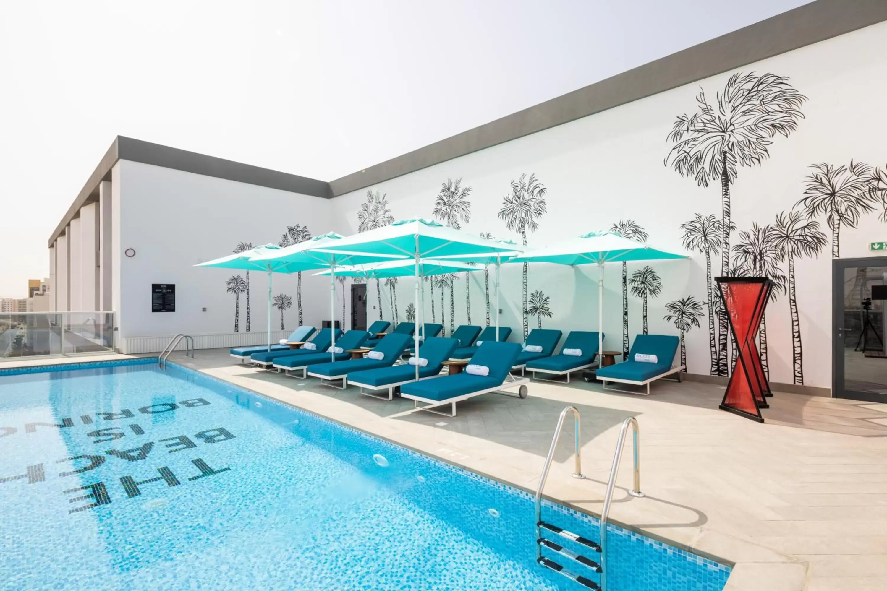 Pool view, Swimming Pool in Ecos Dubai Hotel at Al Furjan