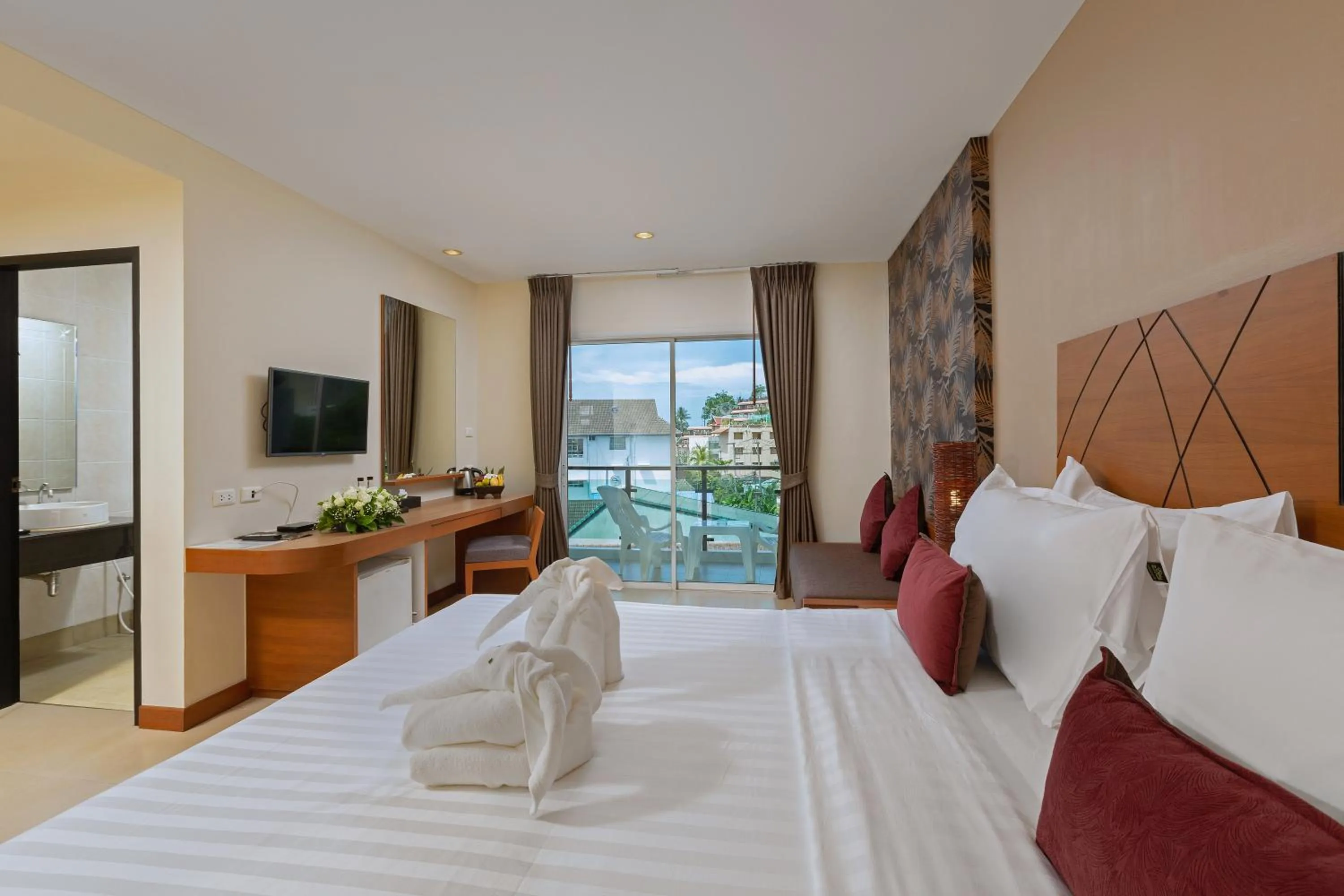 Bed in Baramee Resortel