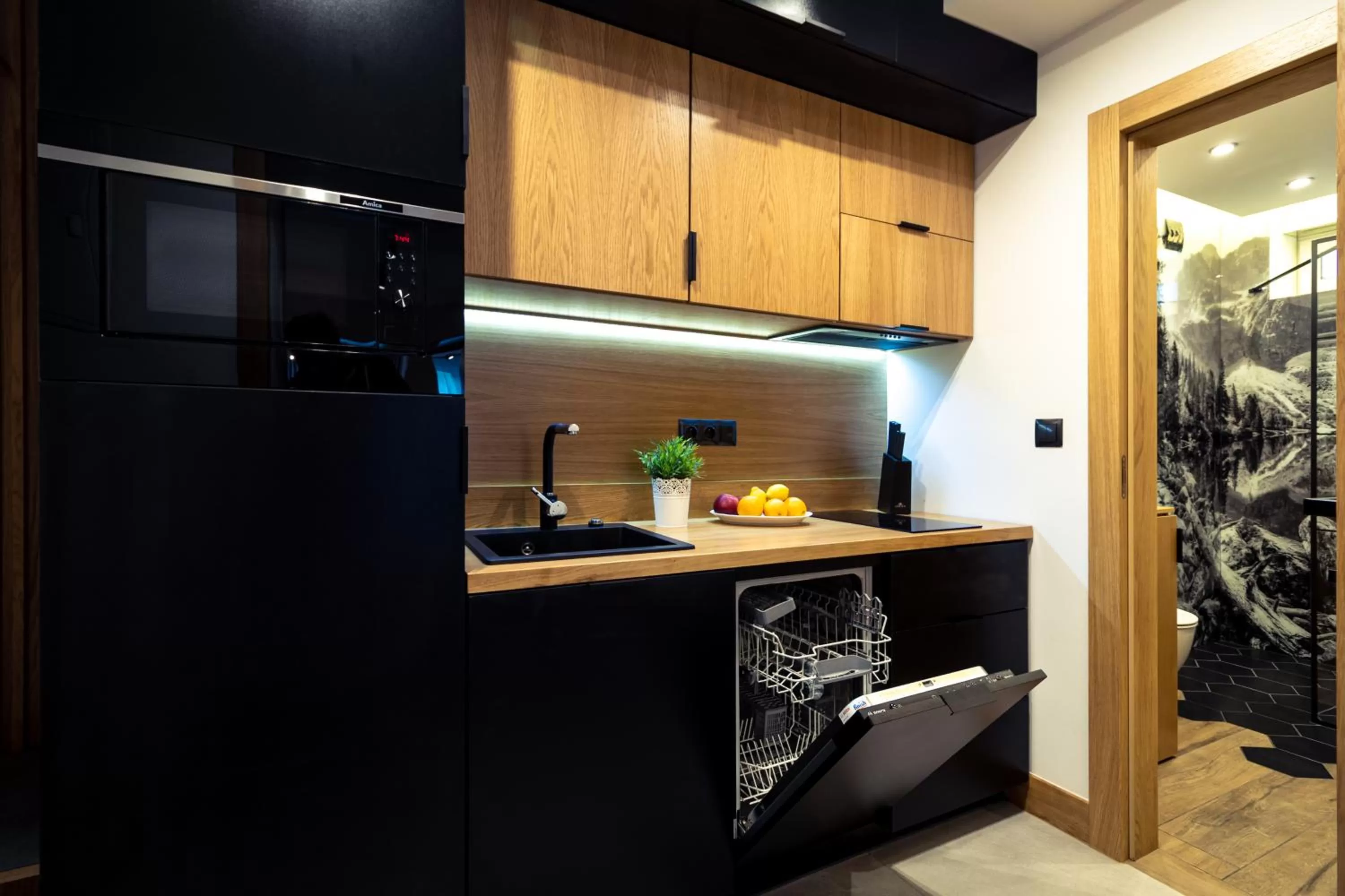 Kitchen or kitchenette, Kitchen/Kitchenette in Jagiellońska Residence