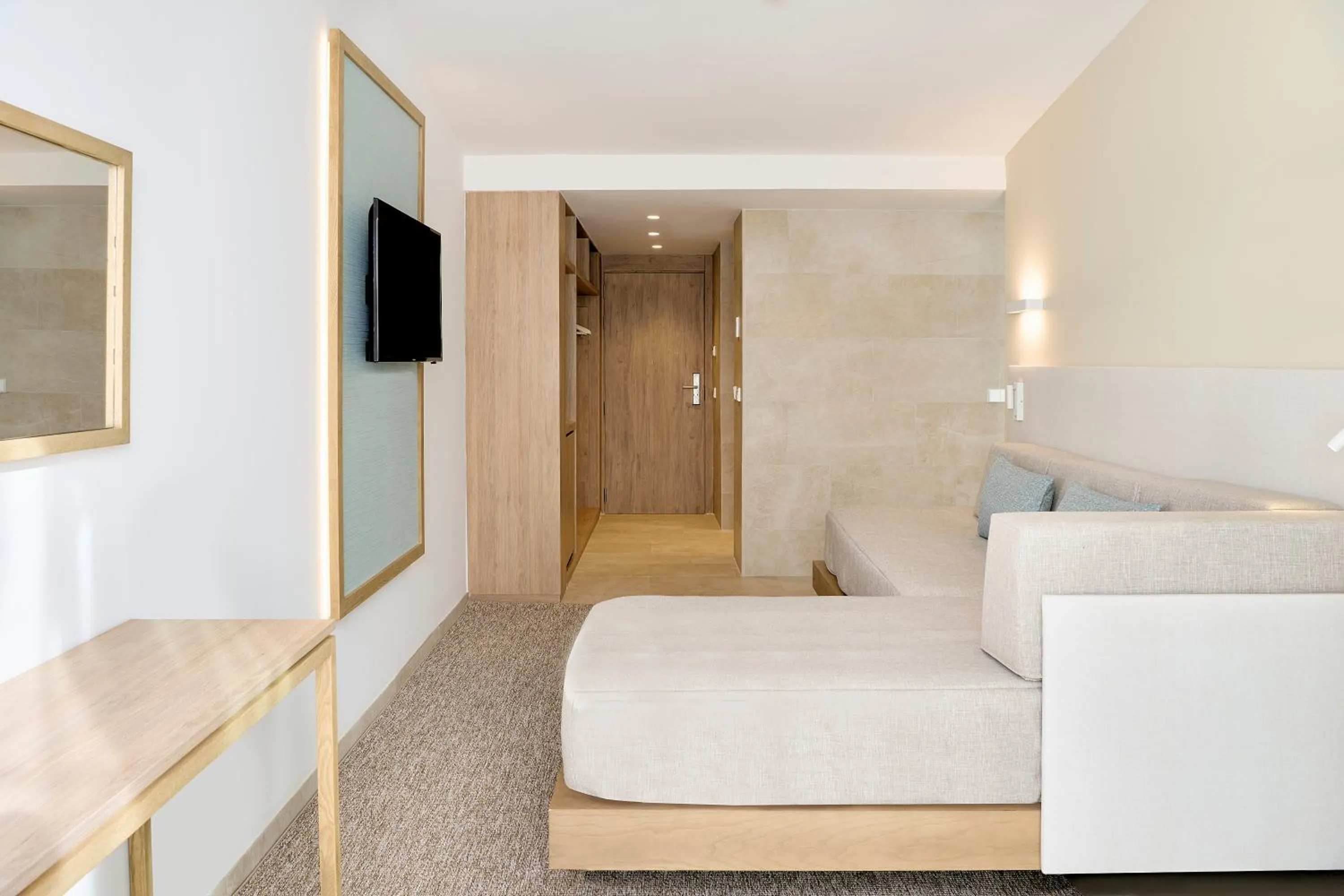 Living room, Bed in Iberostar Waves Cala Domingos All Inclusive