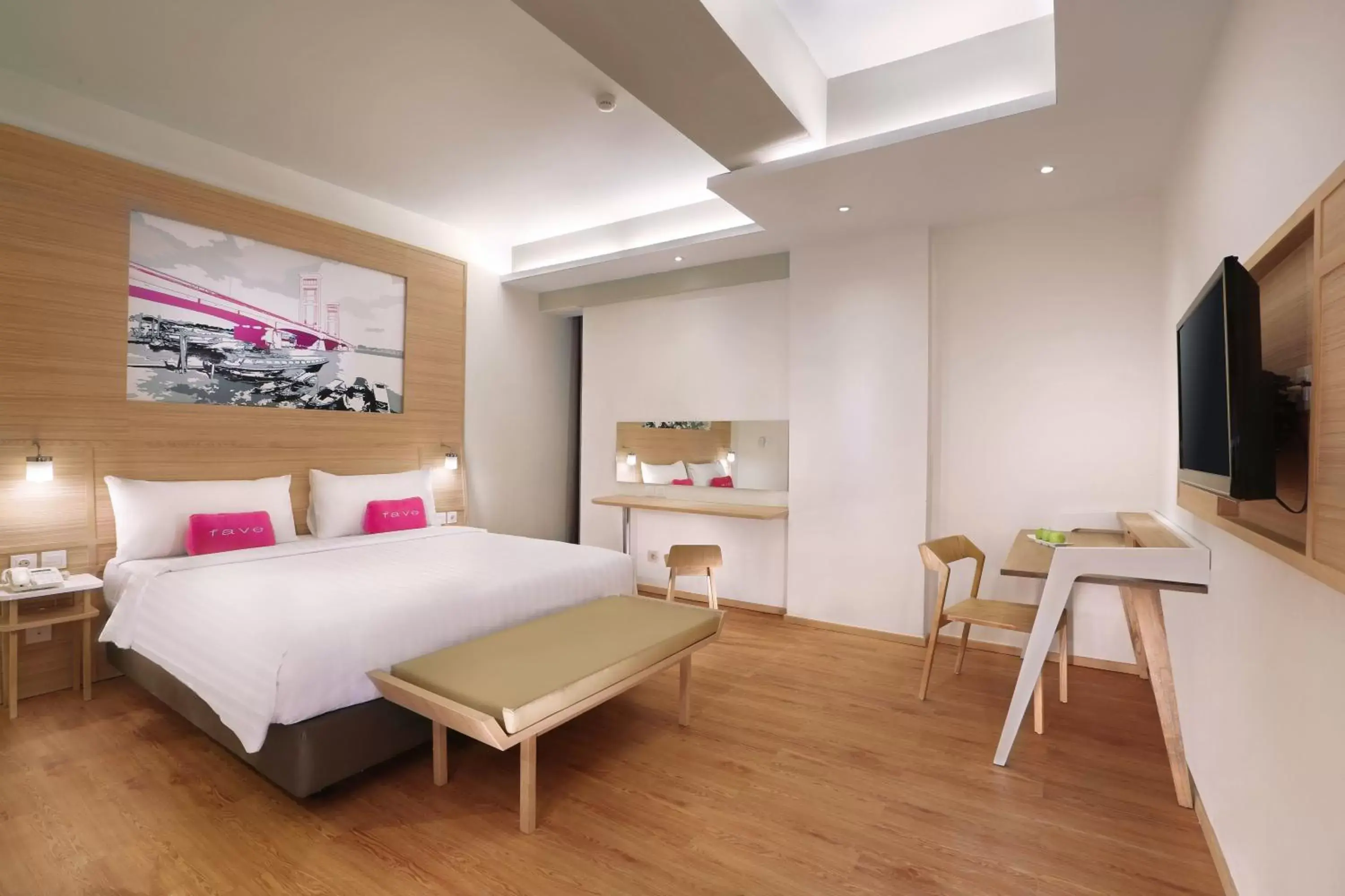 Bed in favehotel Palembang