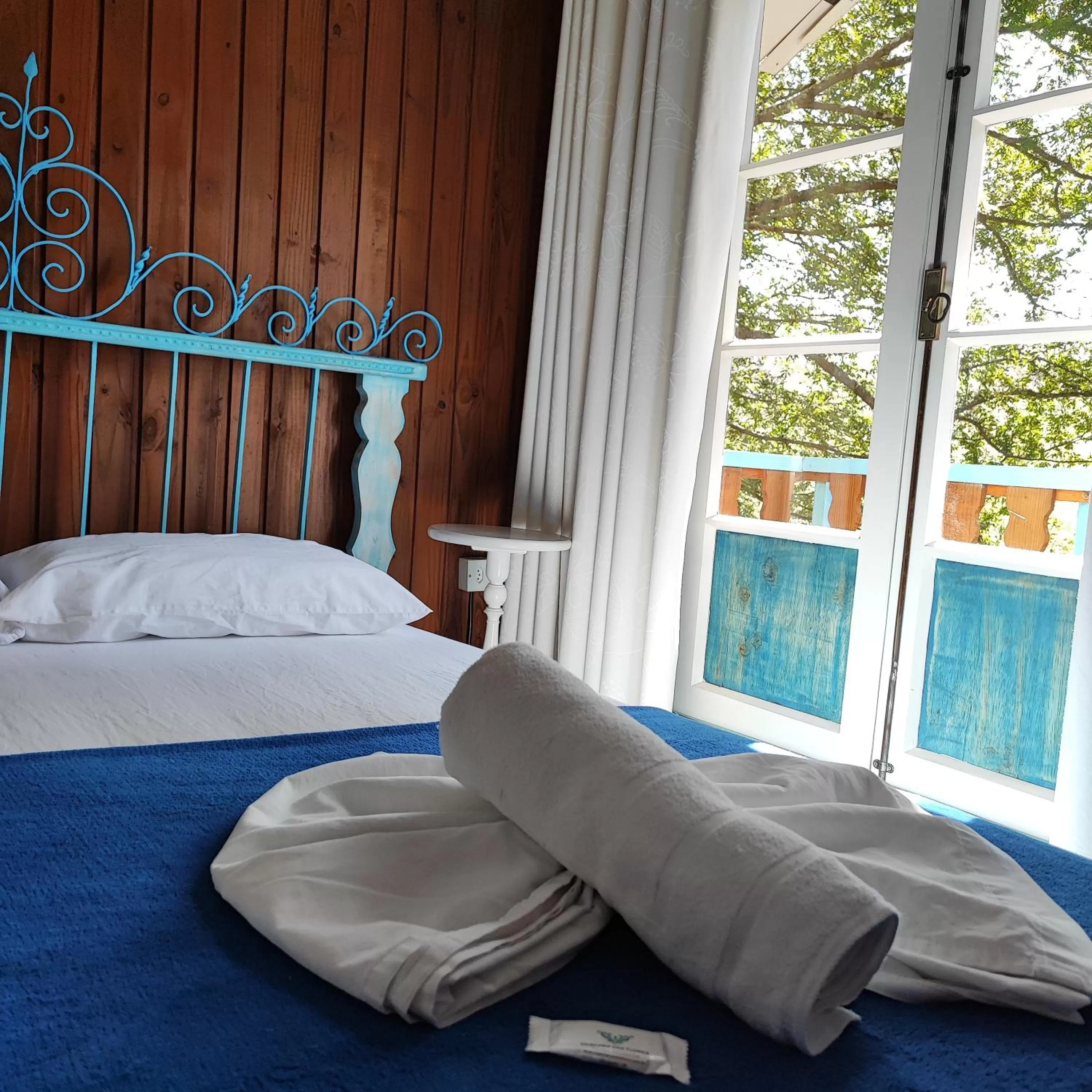 Bed in Hotel Chácara das Flores