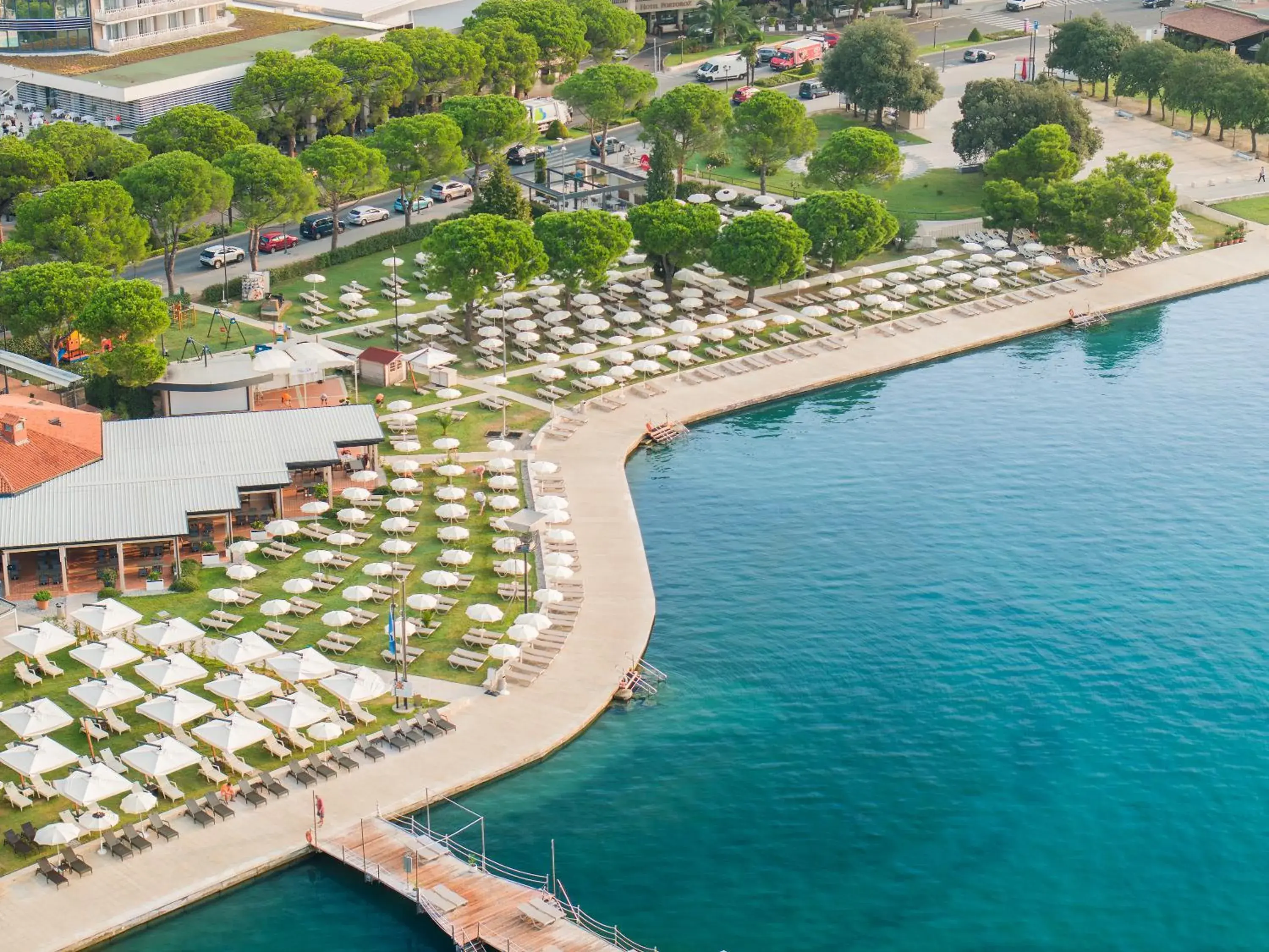 Beach, Bird's-eye View in Grand Hotel Portoroz 4* superior  Terme & Wellness LifeClass
