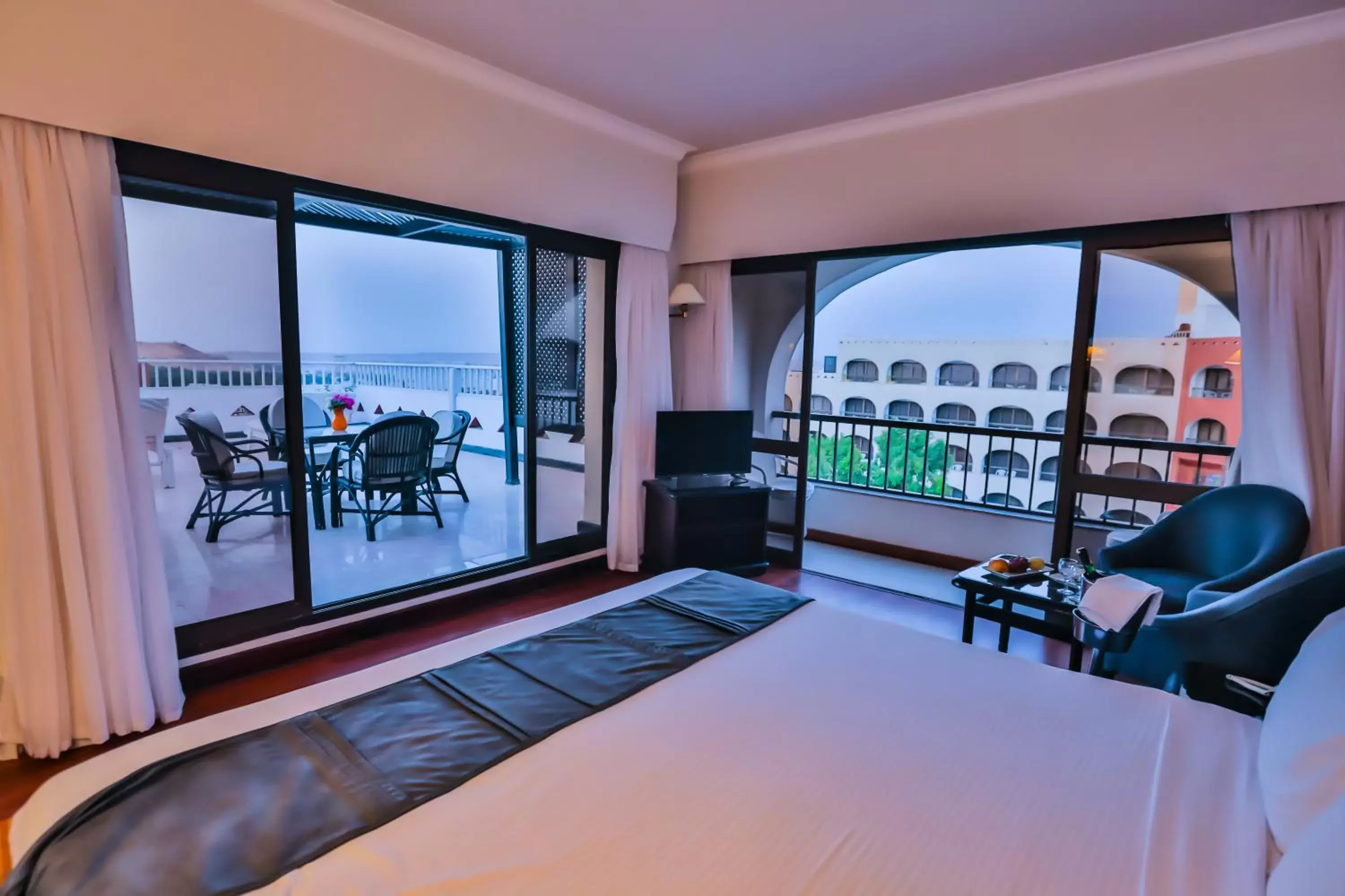 Balcony/Terrace, Bed in Basma Hotel Aswan Balcony/Terrace, Bed in Basma Hotel Aswan