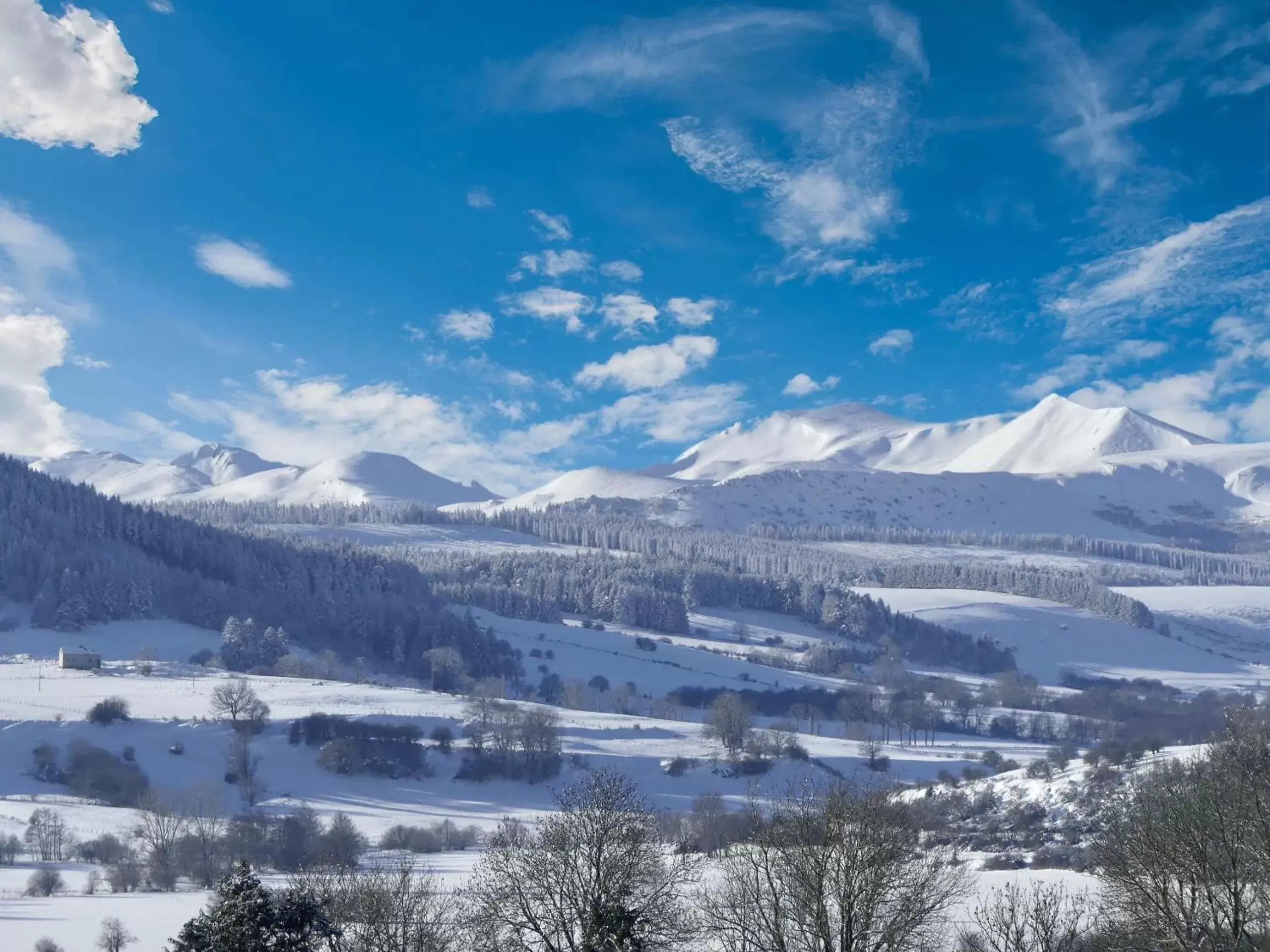 Mountain view, Winter in Domaine les 2 Mondes