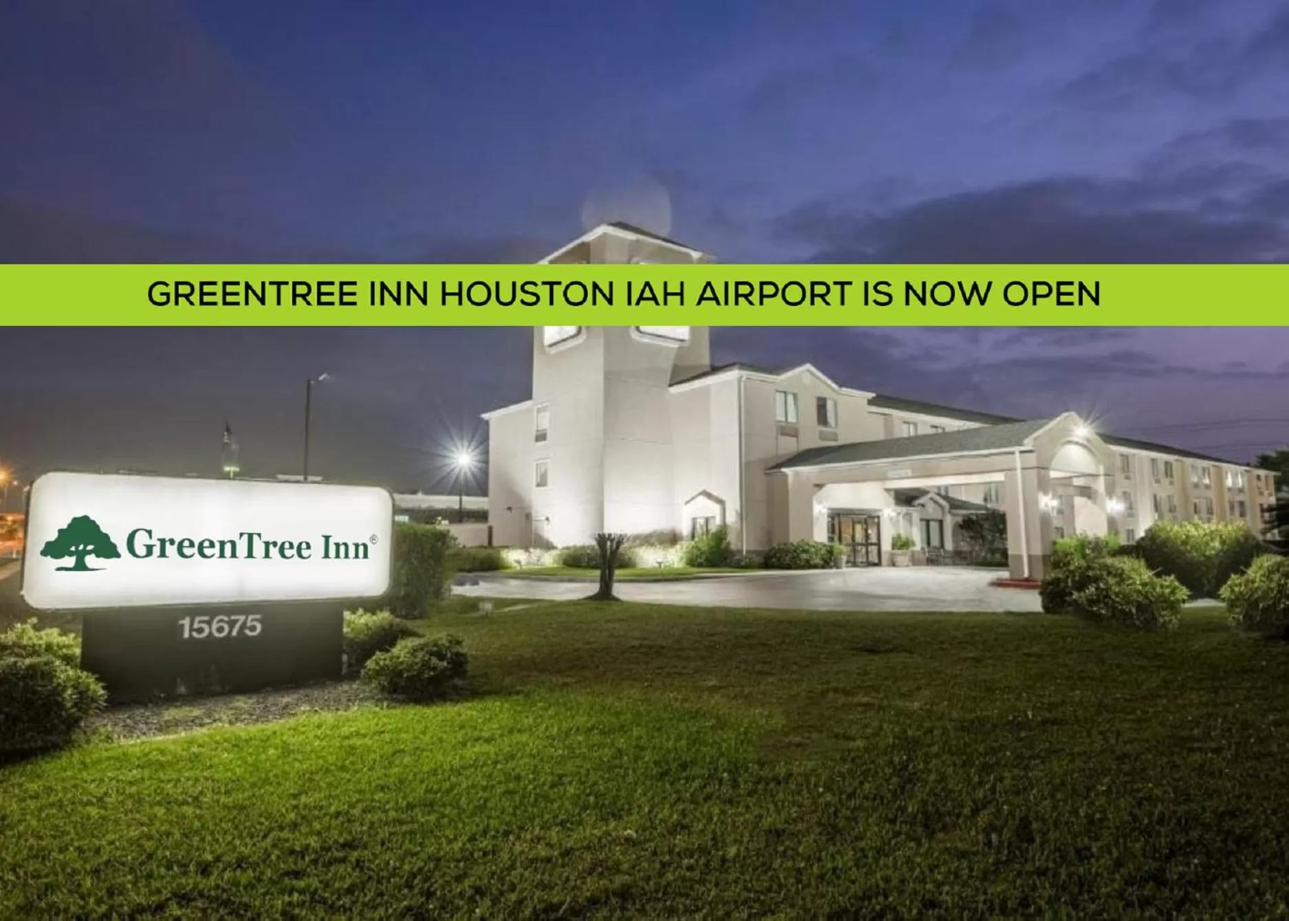 Property building in GreenTree Inn - IAH Airport JFK Blvd