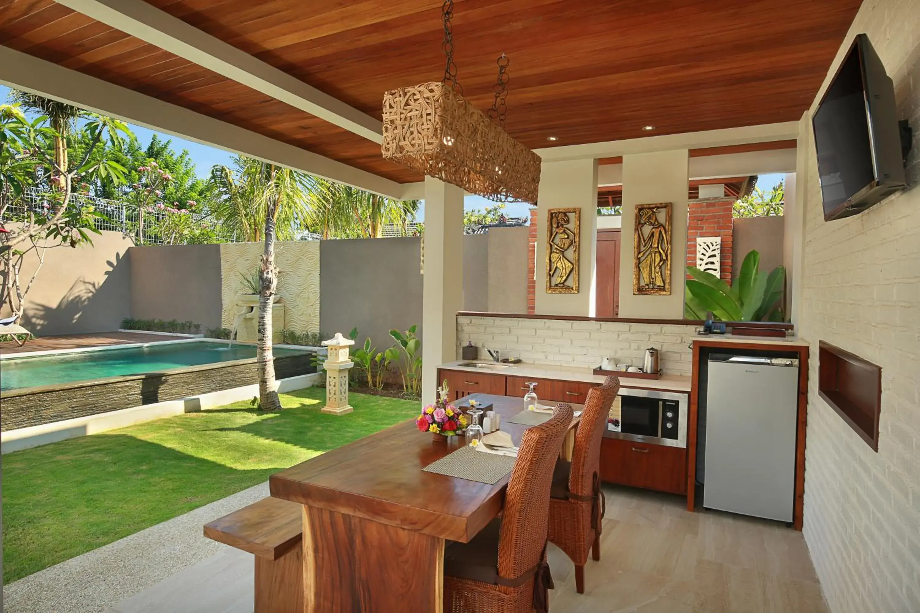 Dining area in Lumbini Luxury Villas and Spa