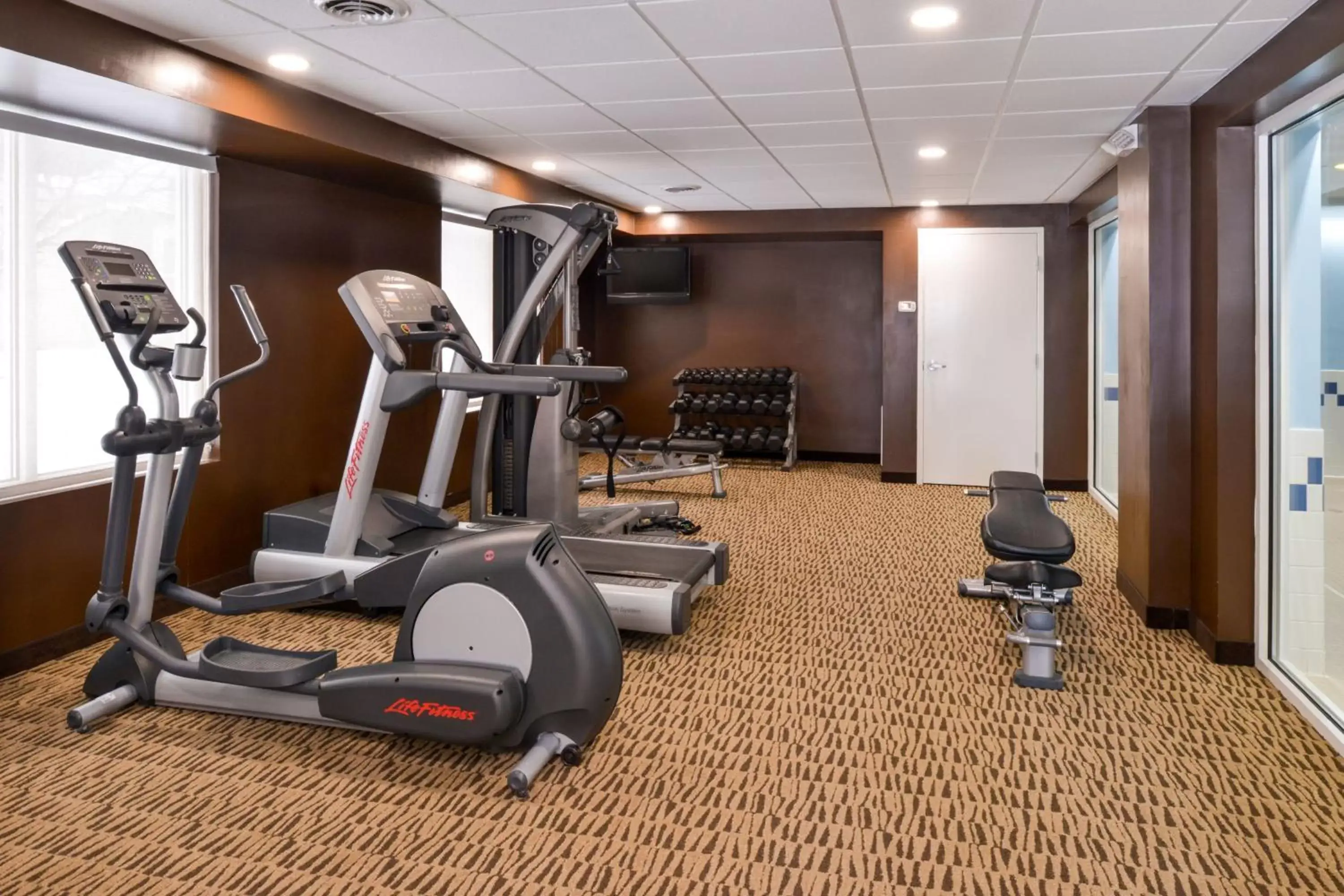 Fitness centre/facilities, Fitness Center/Facilities in Fairfield Inn and Suites by Marriott Dayton Troy