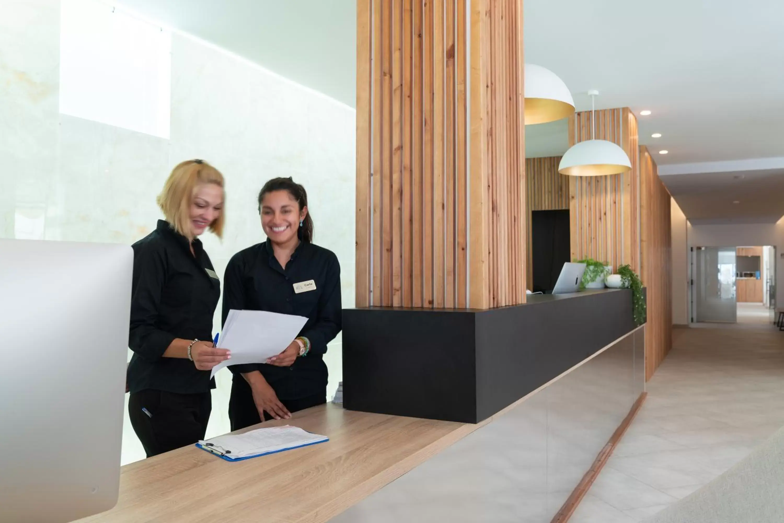 Lobby or reception in Hotel Las Arenas