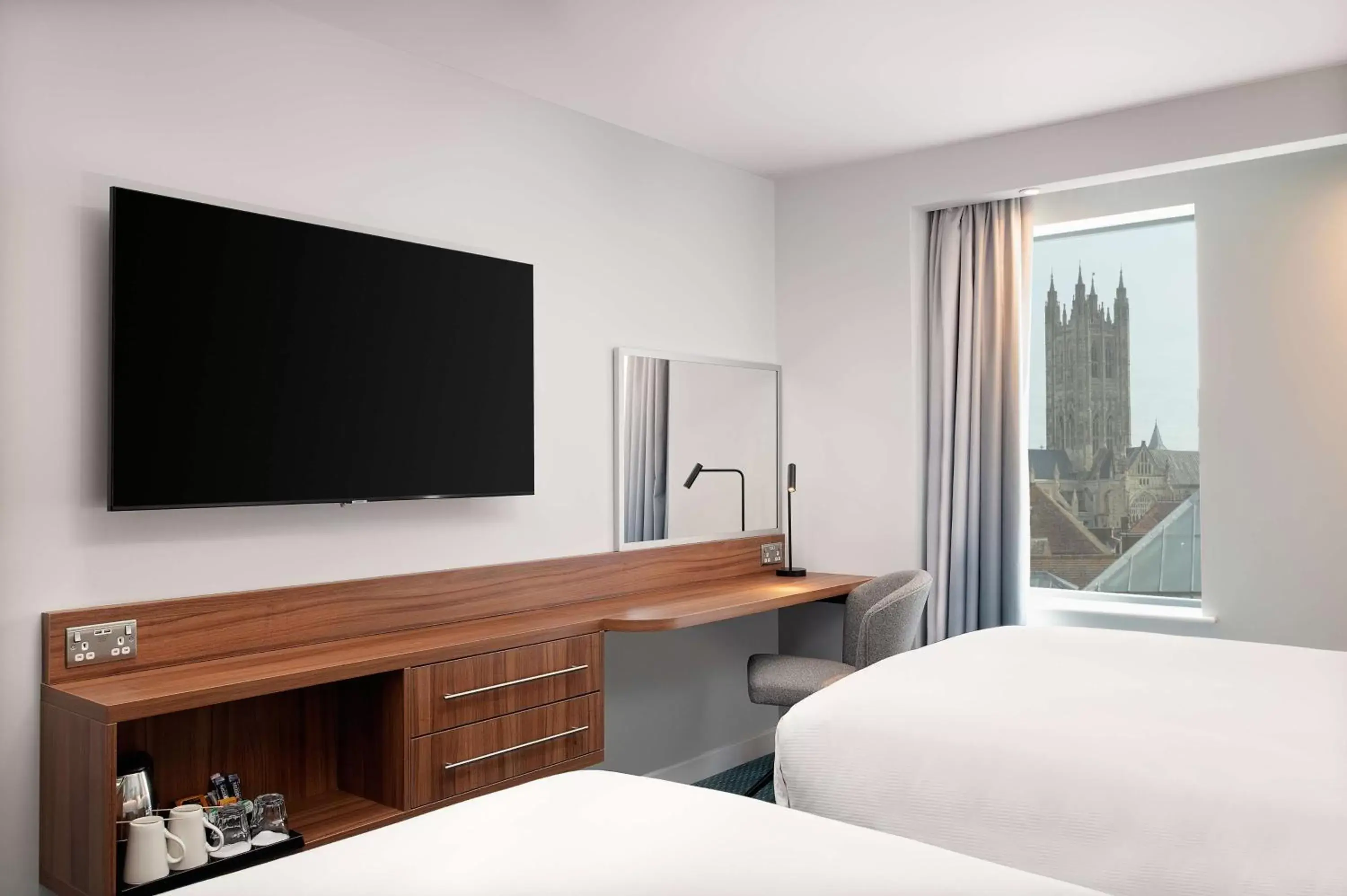 View (from property/room), Bed in Hampton by Hilton Canterbury View (from property/room), Bed in Hampton by Hilton Canterbury