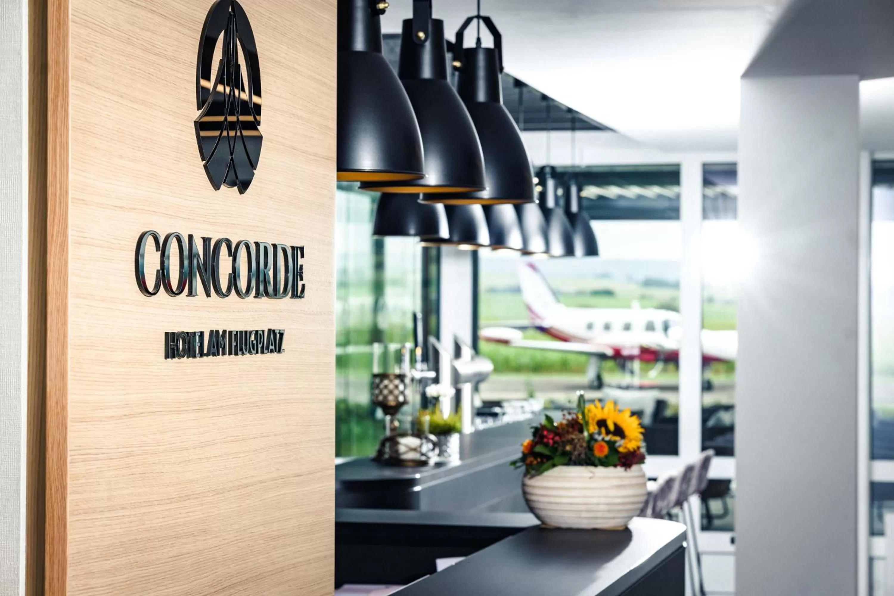 Lobby or reception in Concorde Hotel am Flugplatz