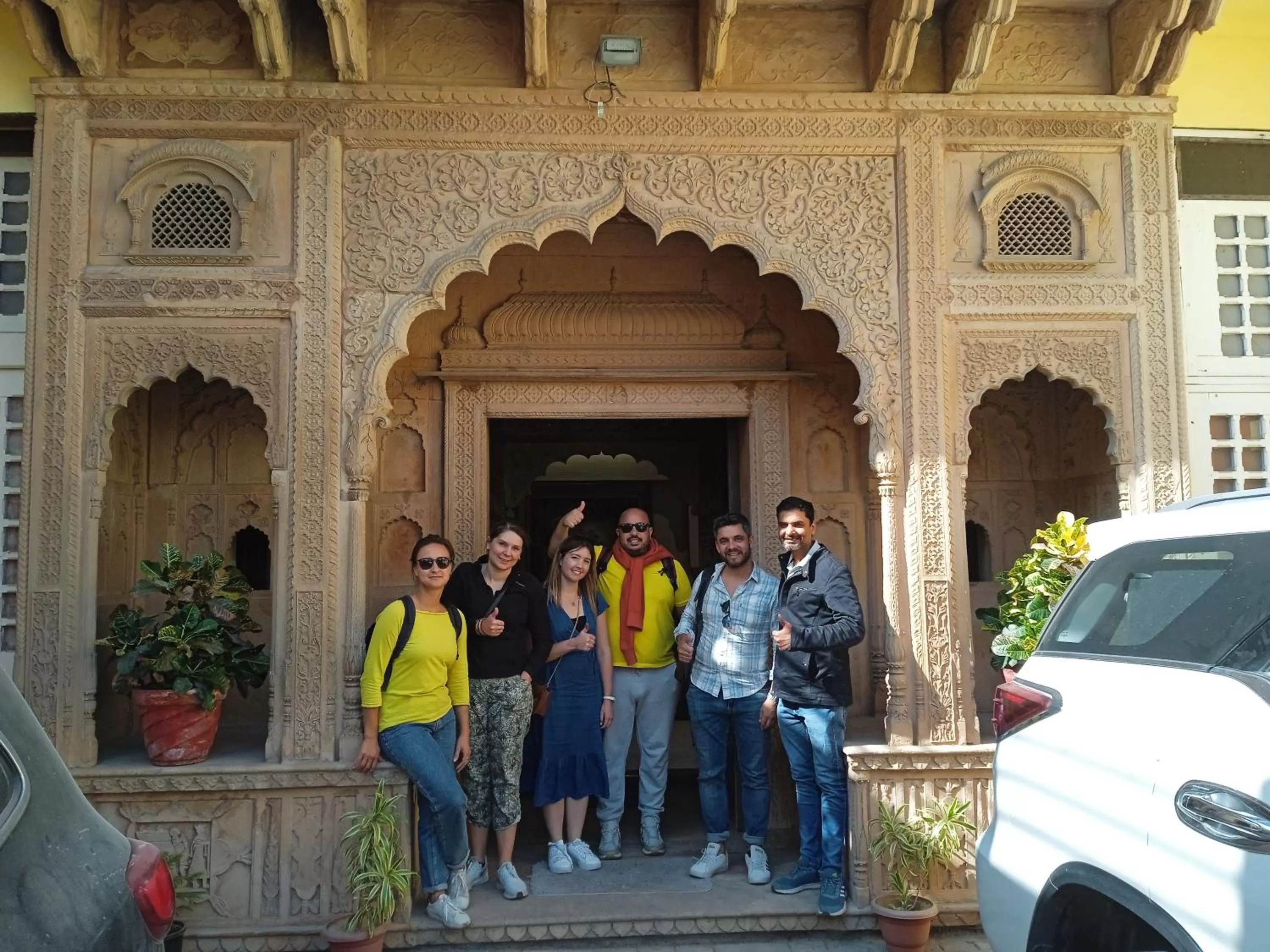 Facade/entrance in Rigmor haveli