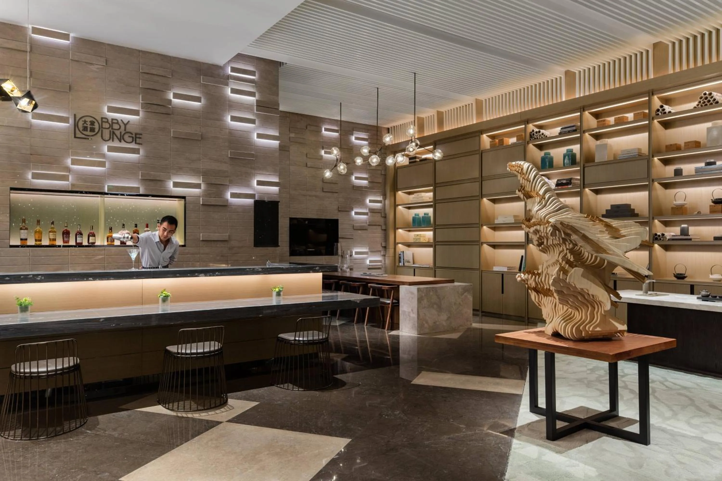 Lobby or reception in Courtyard by Marriott Shunde Longjiang, Near Furniture Fair