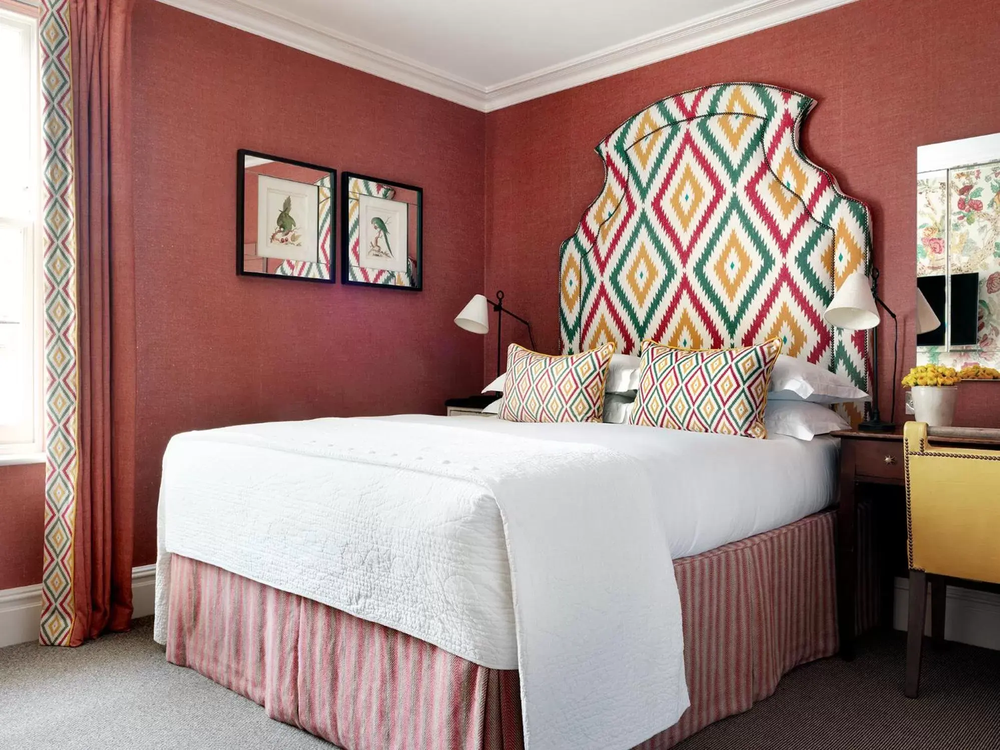 Bedroom, Bed in Knightsbridge Hotel, Firmdale Hotels
