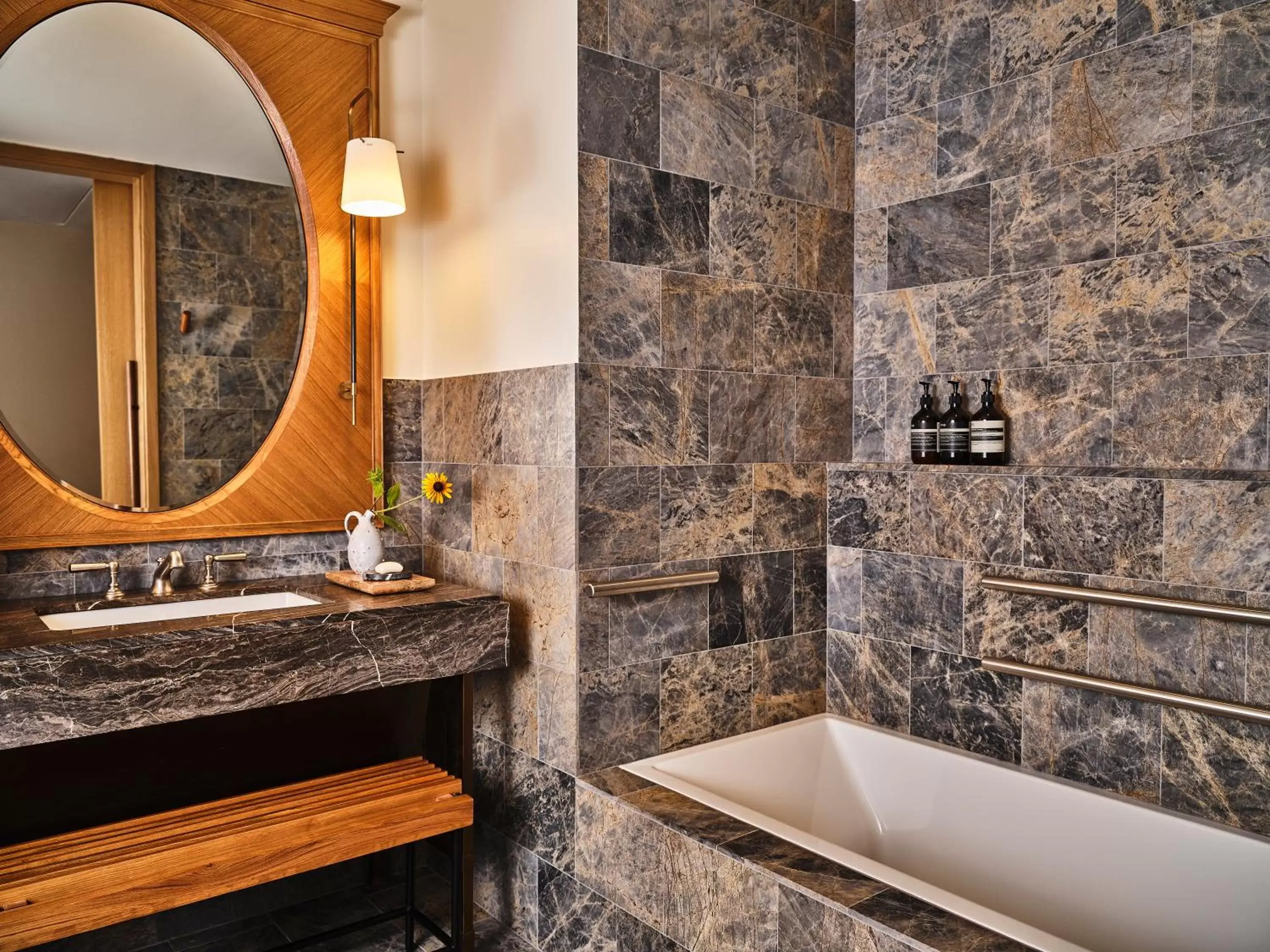 Bathroom in Austin Proper Hotel, a Member of Design Hotels