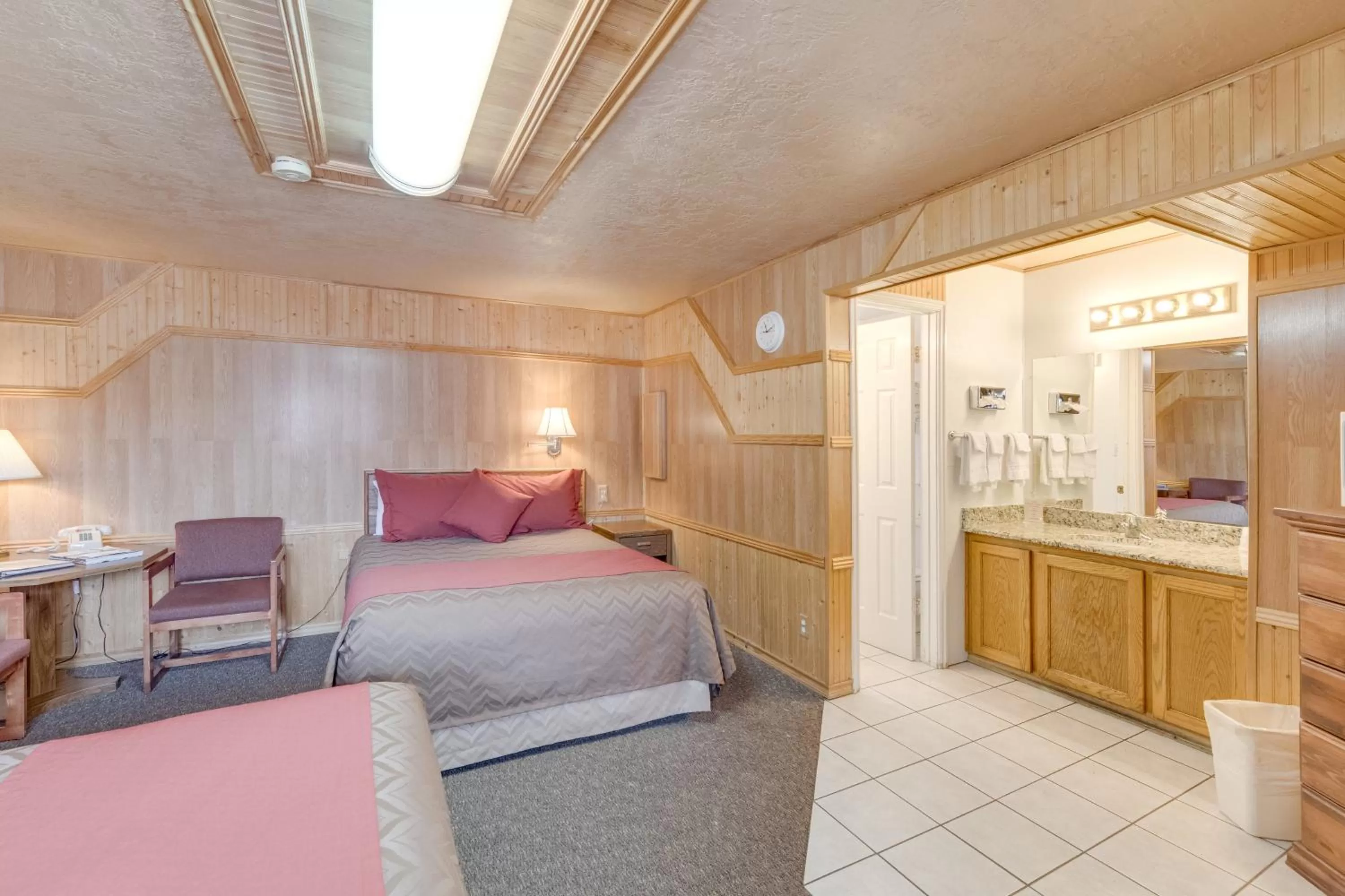 Bed in Zion Park Motel