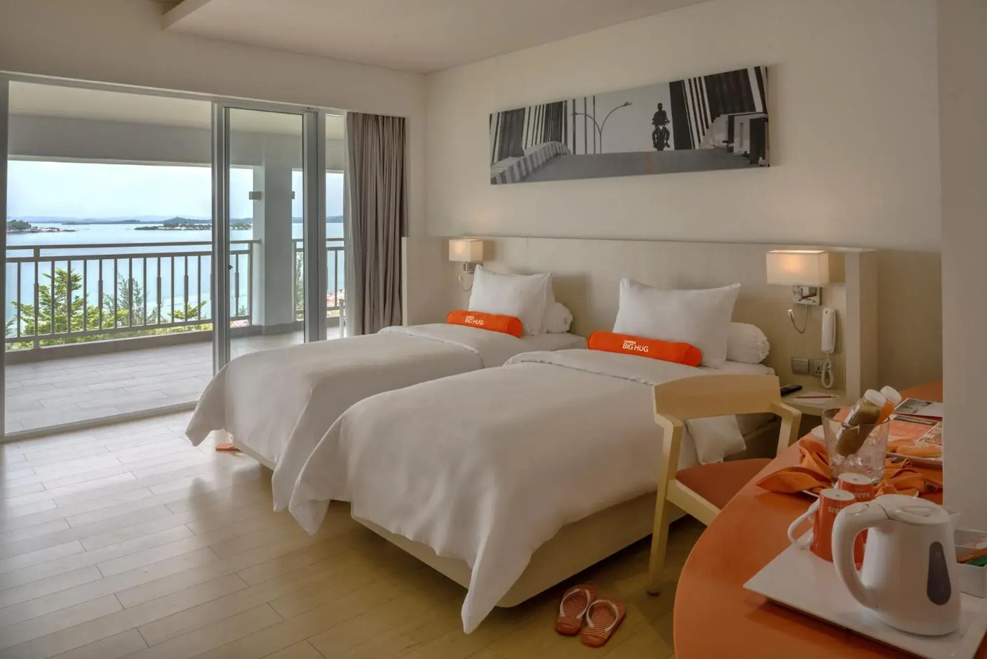 Bed in HARRIS Resort Barelang Batam Bed in HARRIS Resort Barelang Batam