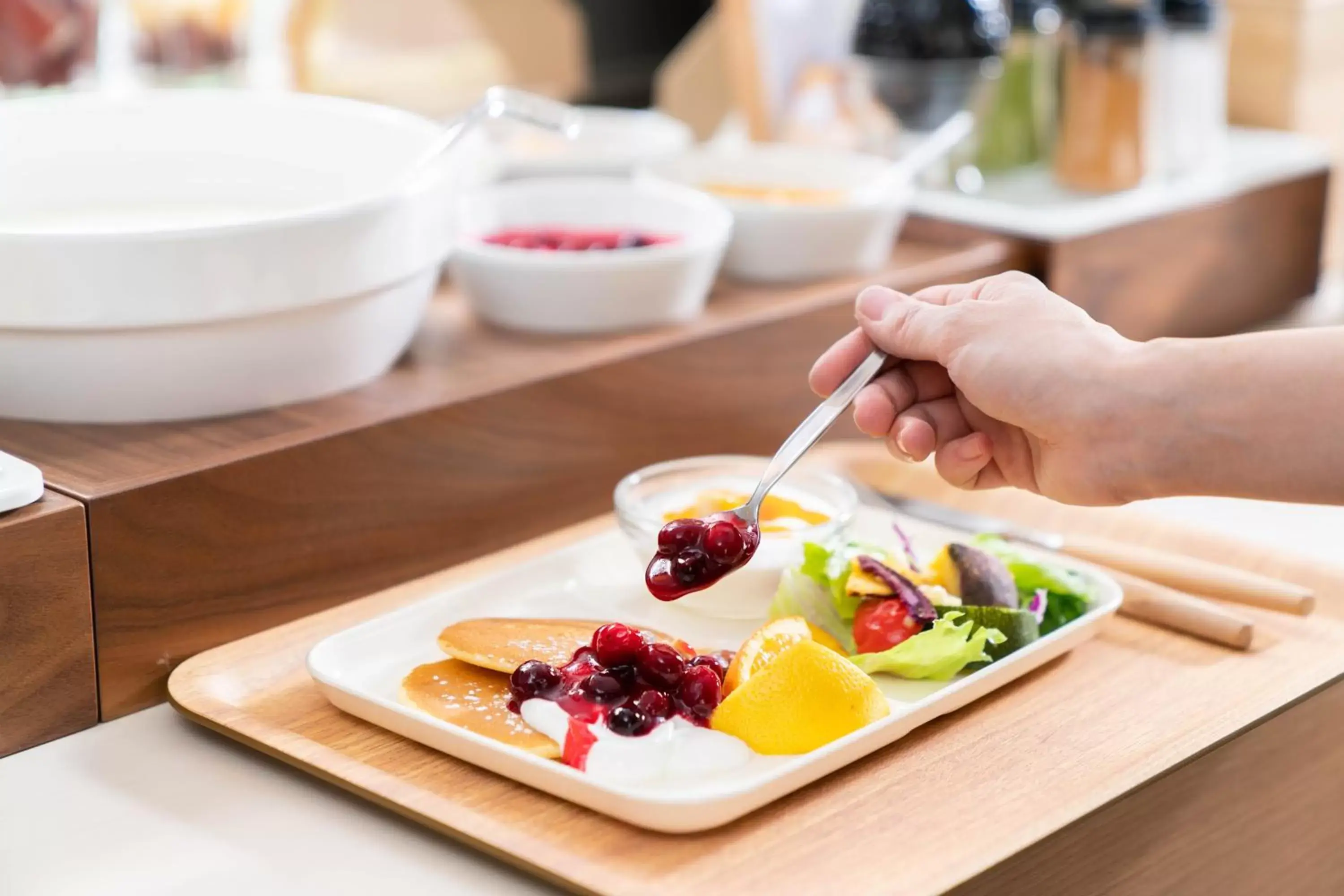 Buffet breakfast in Vessel Inn Sakae Station Buffet breakfast in Vessel Inn Sakae Station