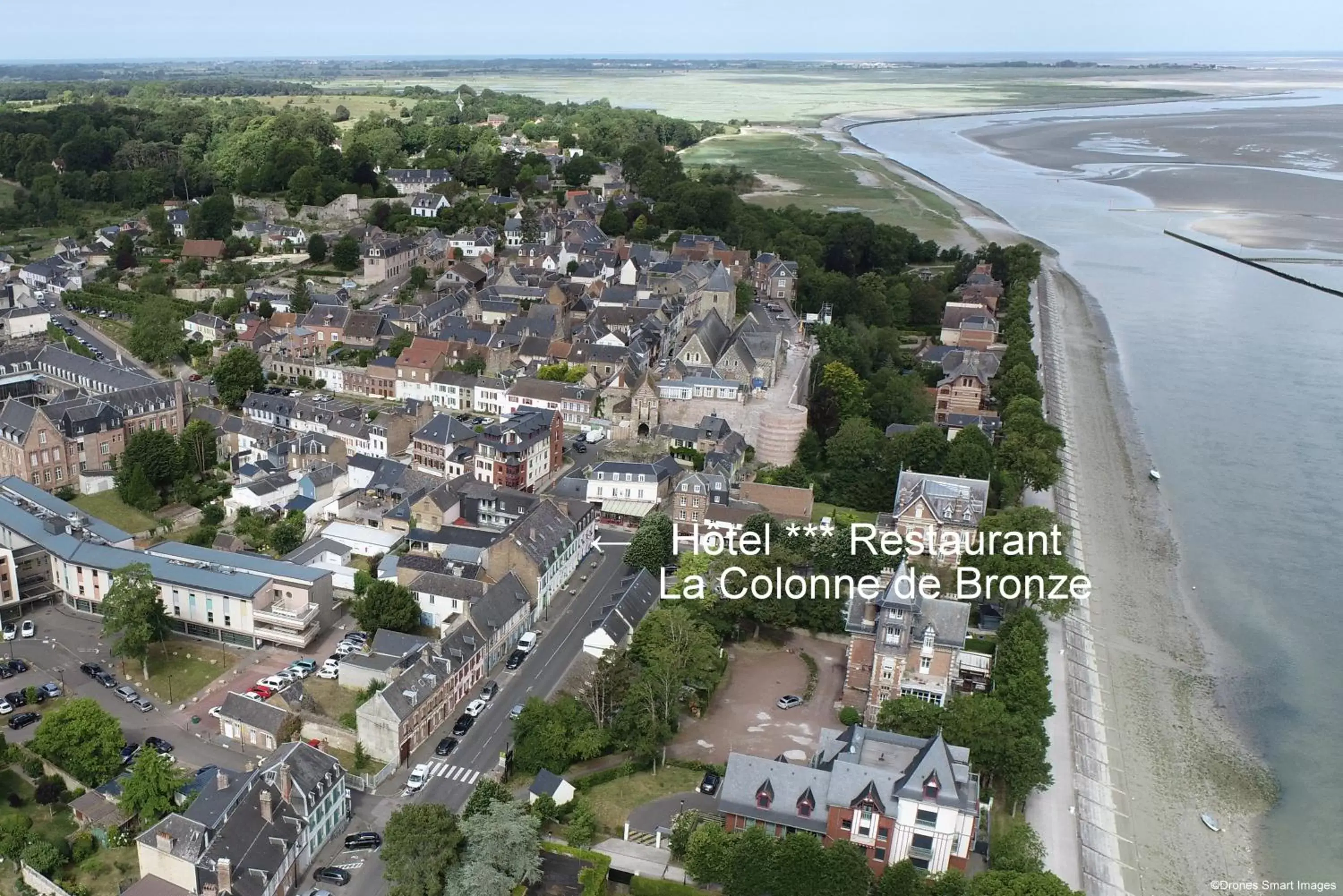 Natural landscape, Bird's-eye View in The Originals Boutique, Hôtel La Colonne de Bronze, Saint-Valéry-sur-Somme (Inter-Hotel)