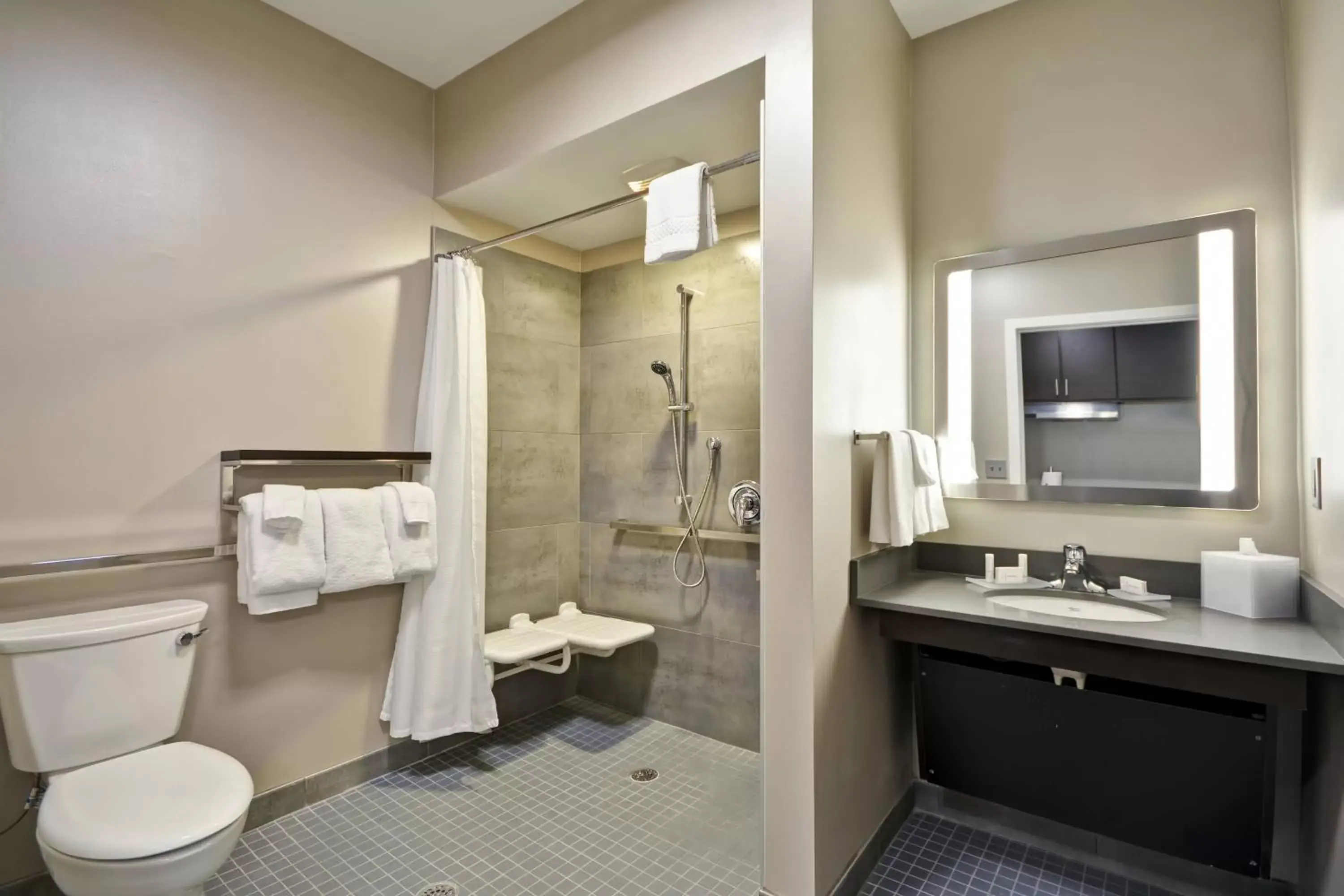 Bathroom in TownePlace Suites by Marriott Cranbury South Brunswick