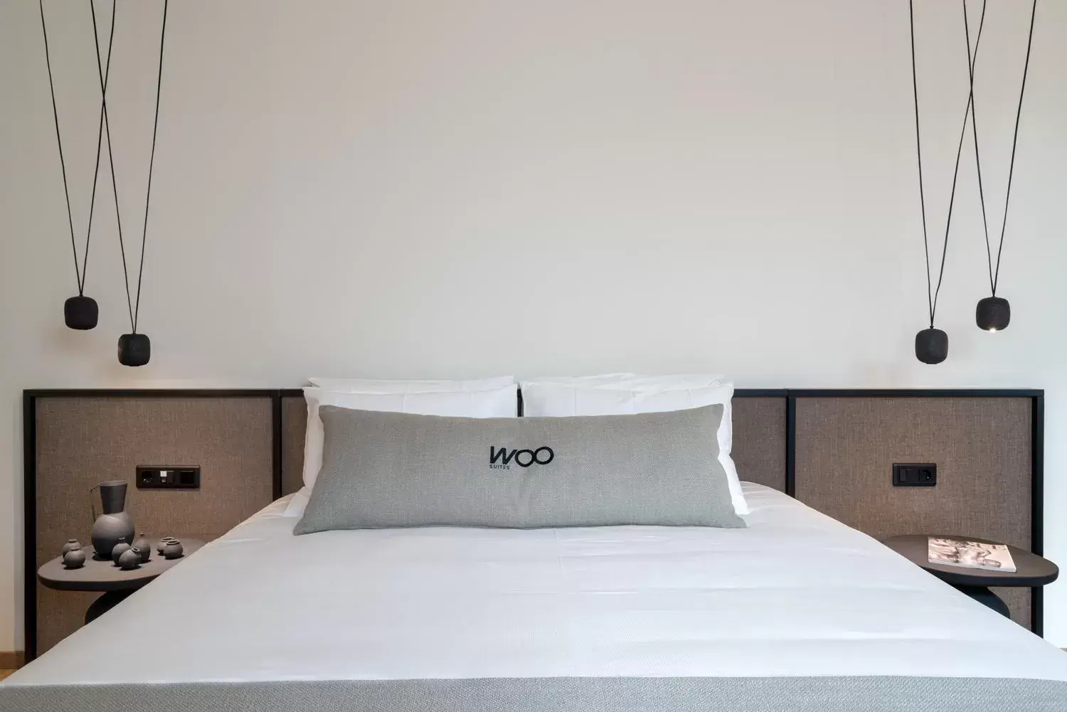 Bed in Athens Woo Suites