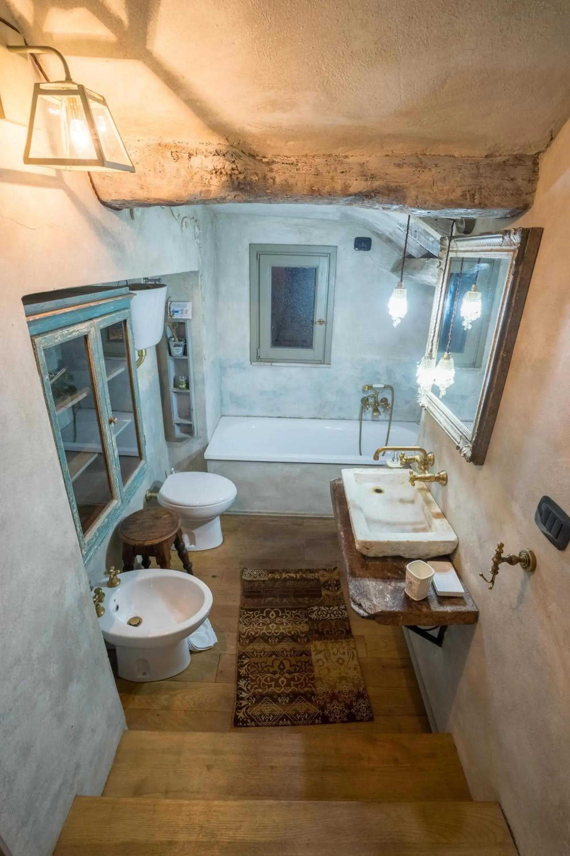 Bathroom in Hotel Villa Sermolli