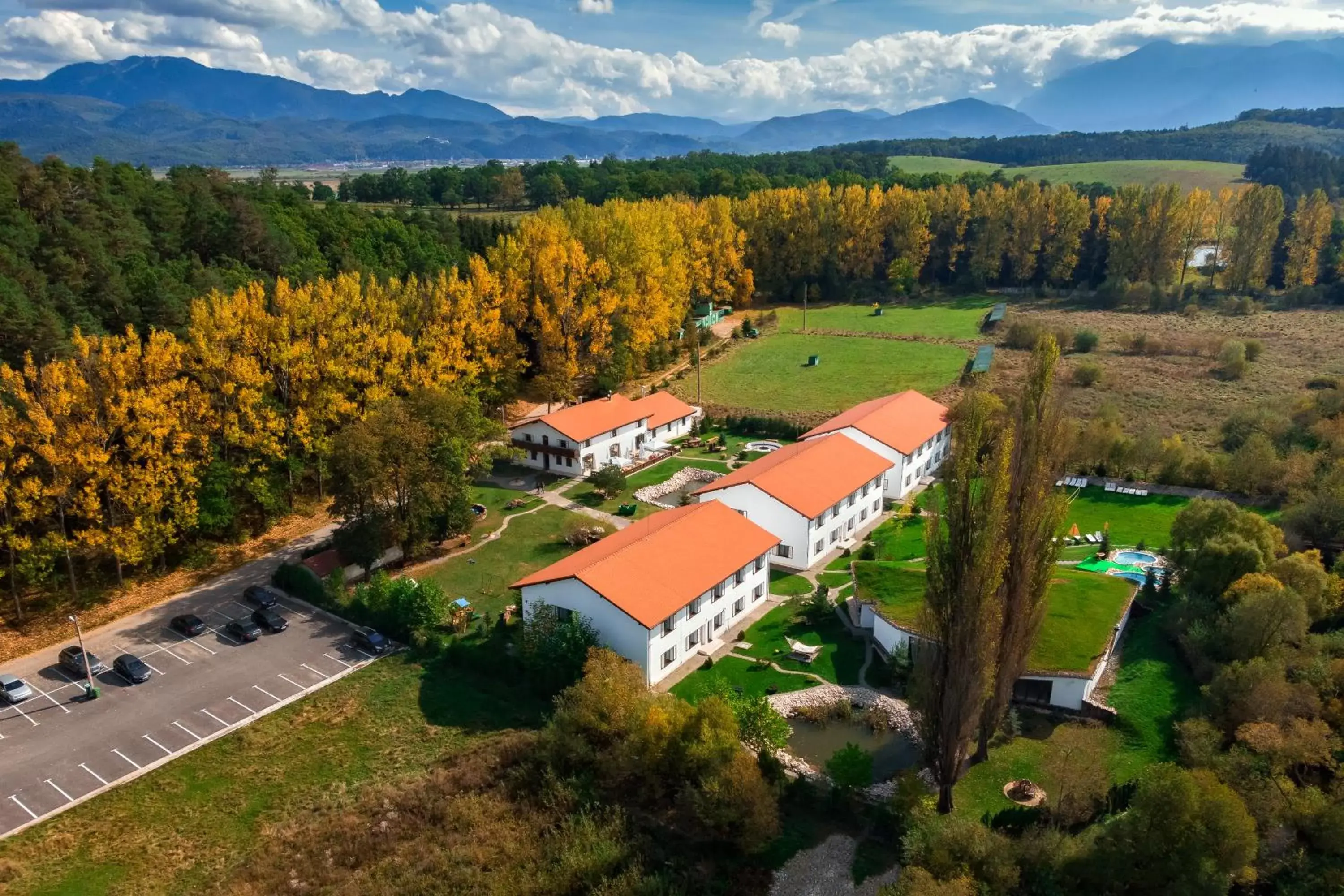 Property building, Bird's-eye View in Wolkendorf Bio Hotel & Spa