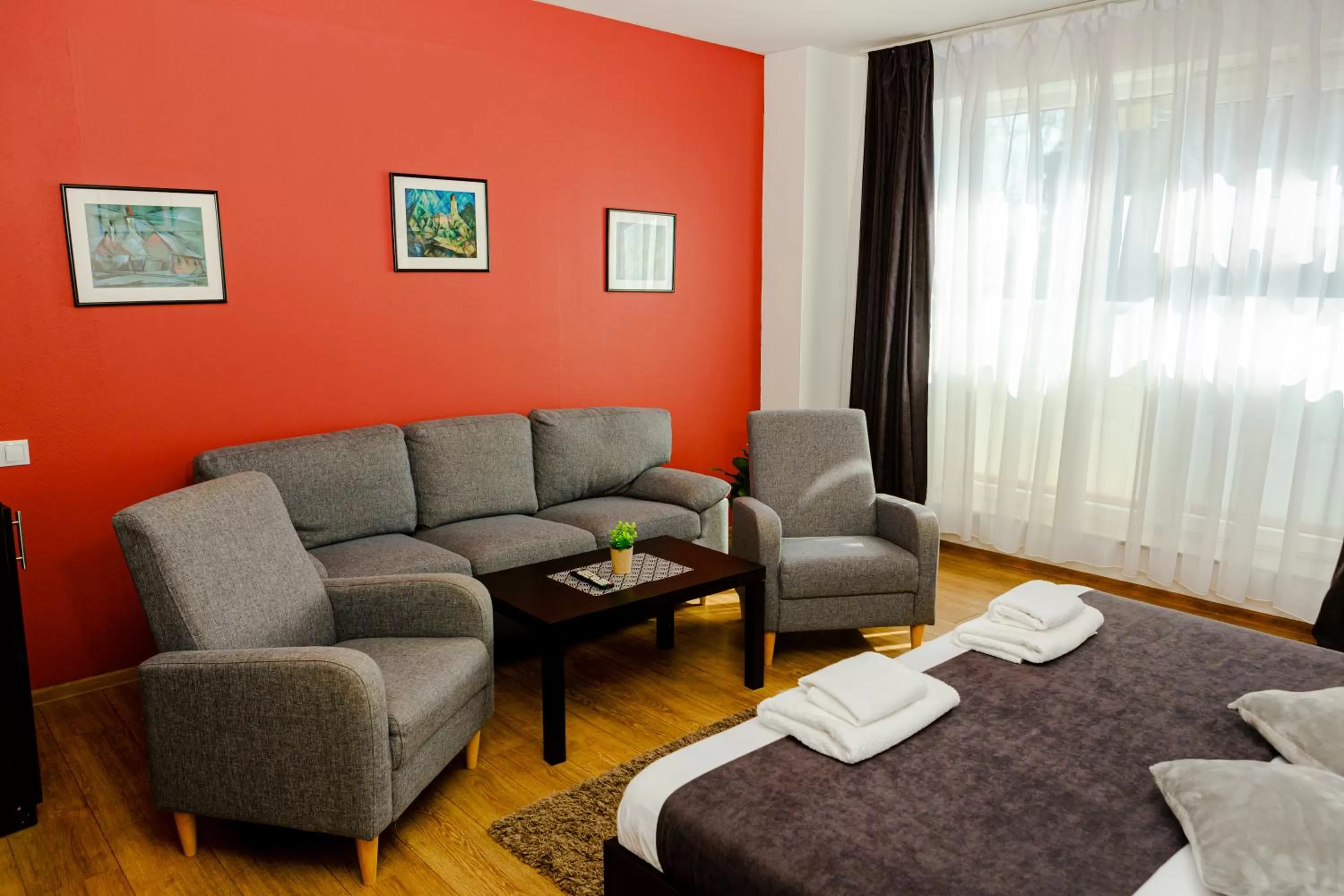 Bedroom, Bed in Pensiunea Pictorilor